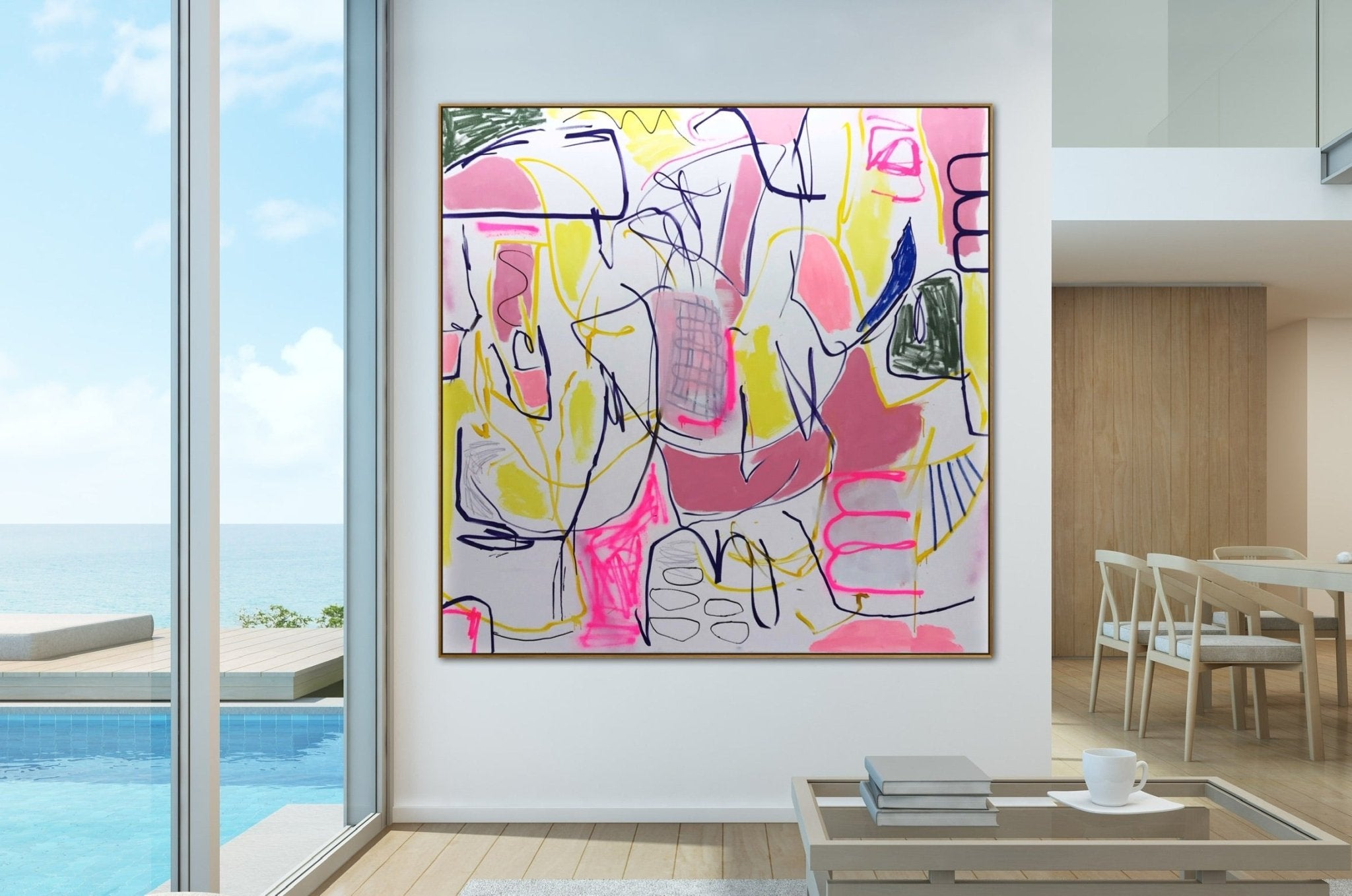 Living the high life - Manuela Karin Knaut - Abstract Painting - Ideelart