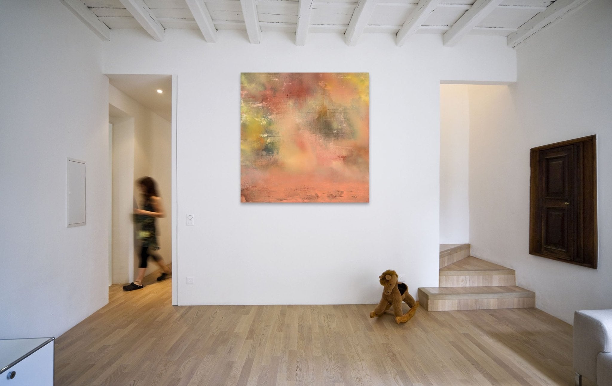 Fragments of Poetry and Silence 45 (For Pablo Neruda) - Yari Ostovany - Abstract Painting - Ideelart