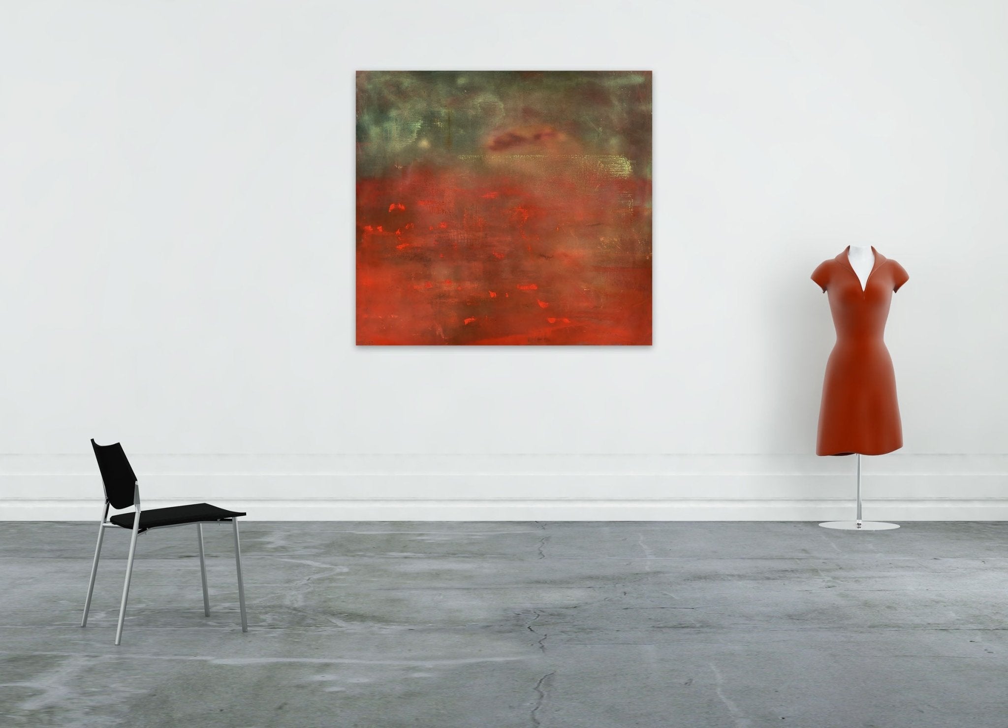 Simorgh Descending VIII - Yari Ostovany - Abstract Painting - Ideelart