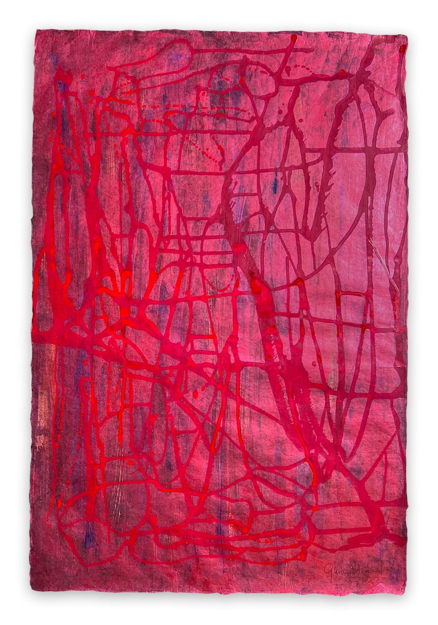 Fire and ice - Gudrun Mertes - Frady - Abstract Painting - Ideelart