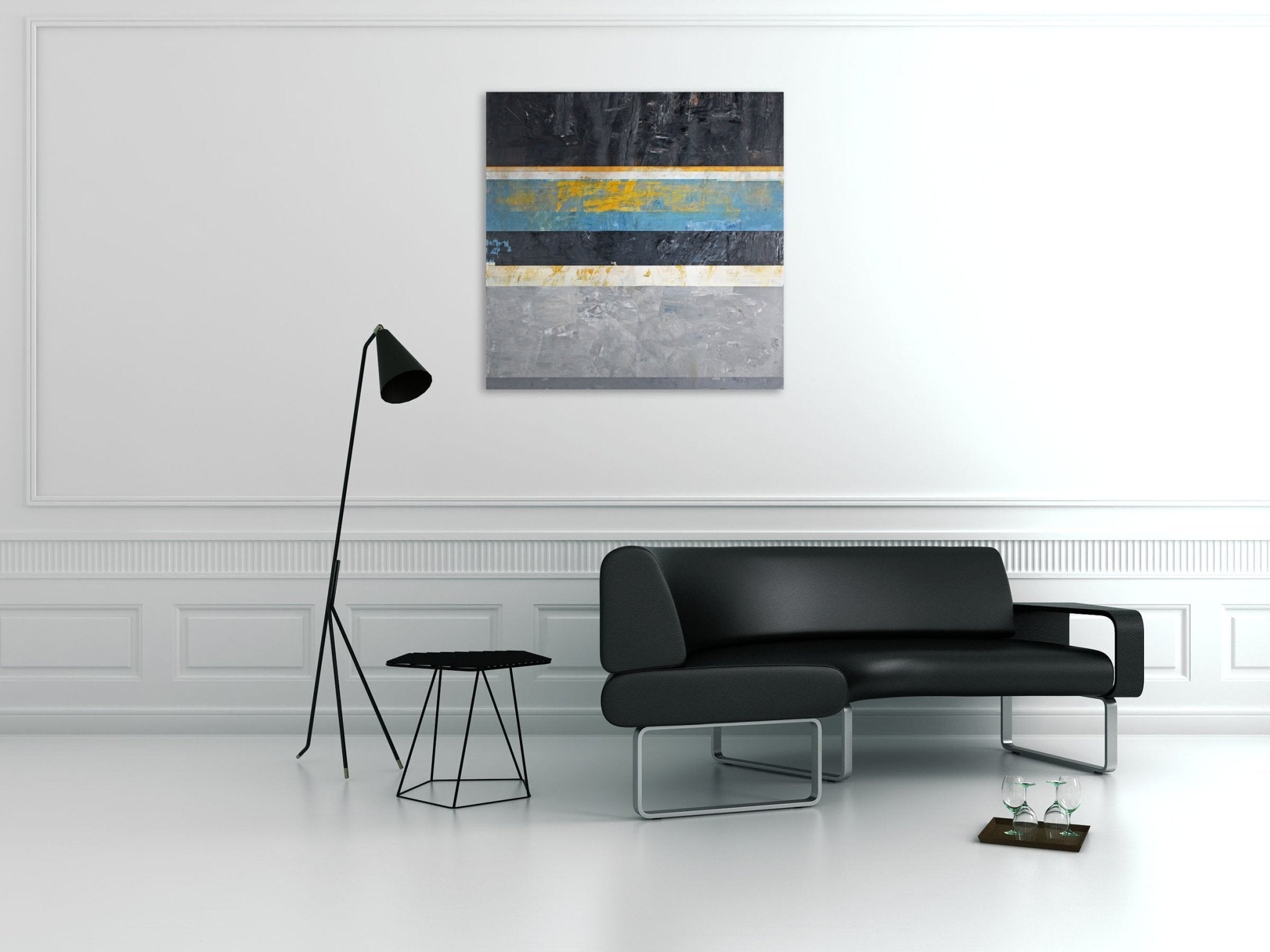 For Henry Hudson - Clay Johnson - Abstract Painting - Ideelart