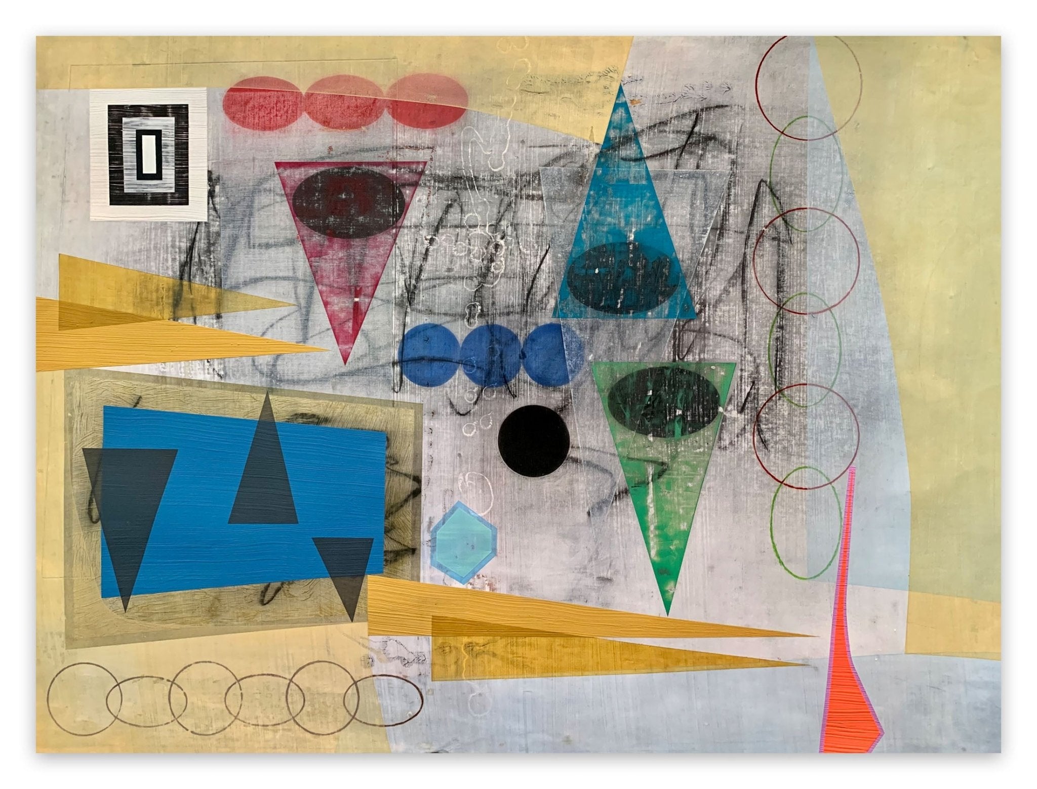 Ascension (blue) - Michael Barringer - Abstract Painting - Ideelart