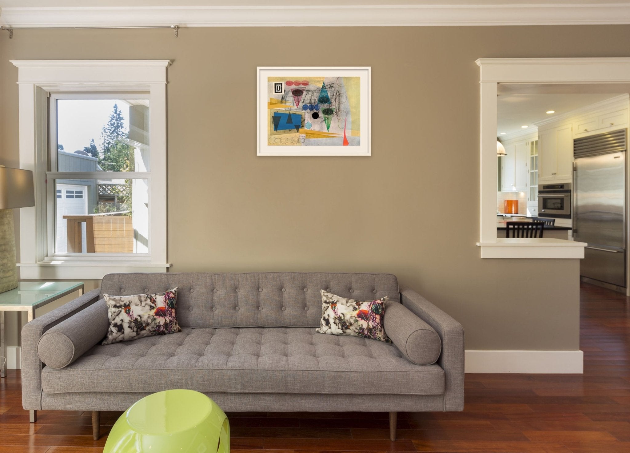 Ascension (blue) - Michael Barringer - Abstract Painting - Ideelart