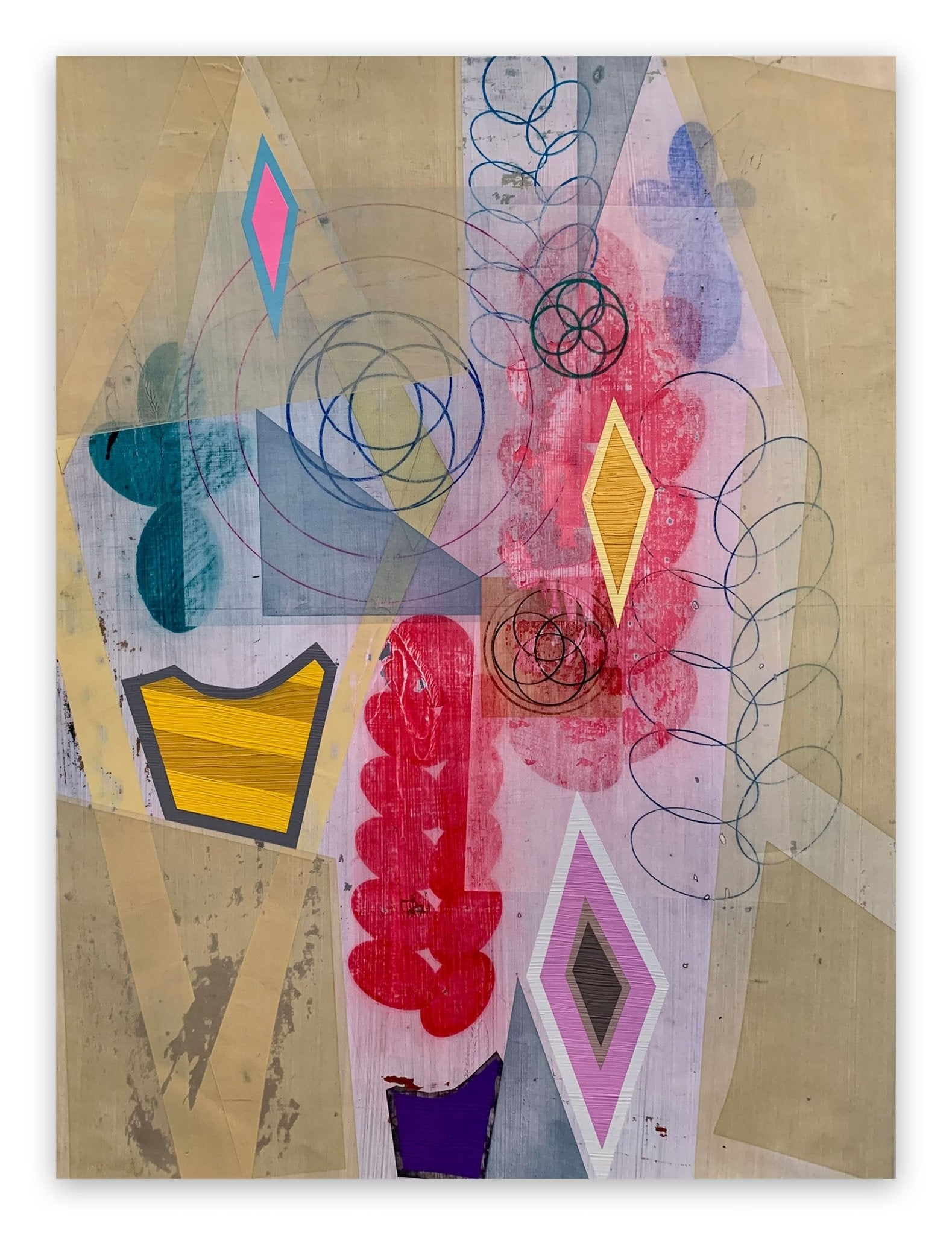 Iterations (Jewels) - Michael Barringer - Abstract Painting - Ideelart