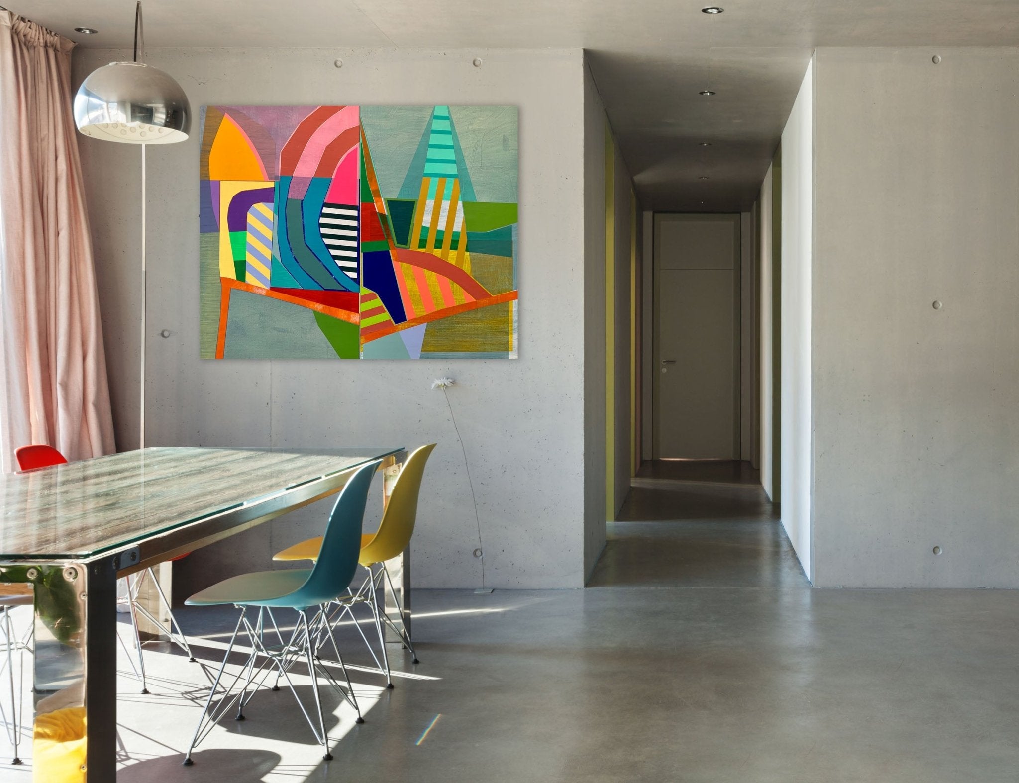 Newgrange Burst - Michael Barringer - Abstract Painting - Ideelart