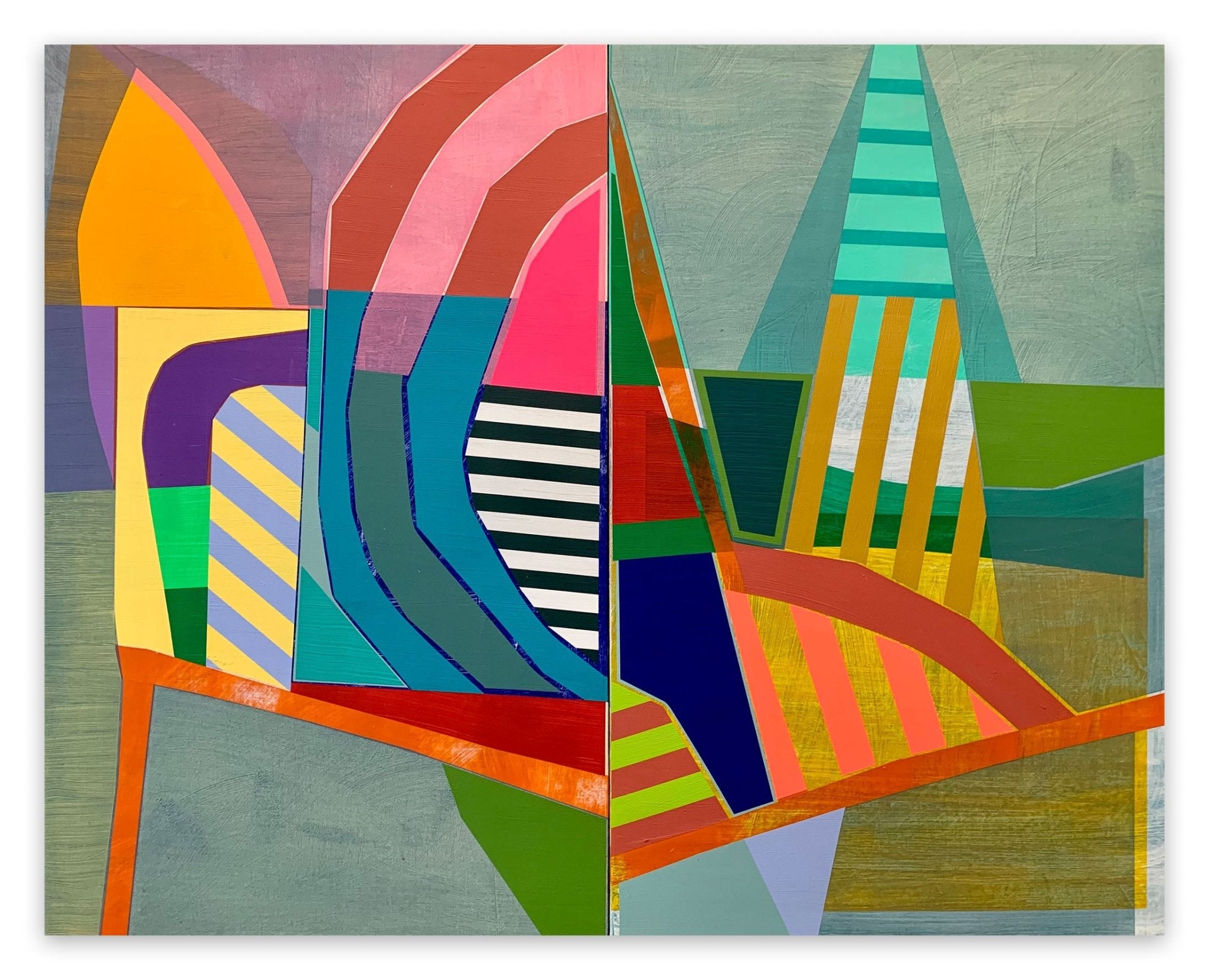 Newgrange Burst - Michael Barringer - Abstract Painting - Ideelart