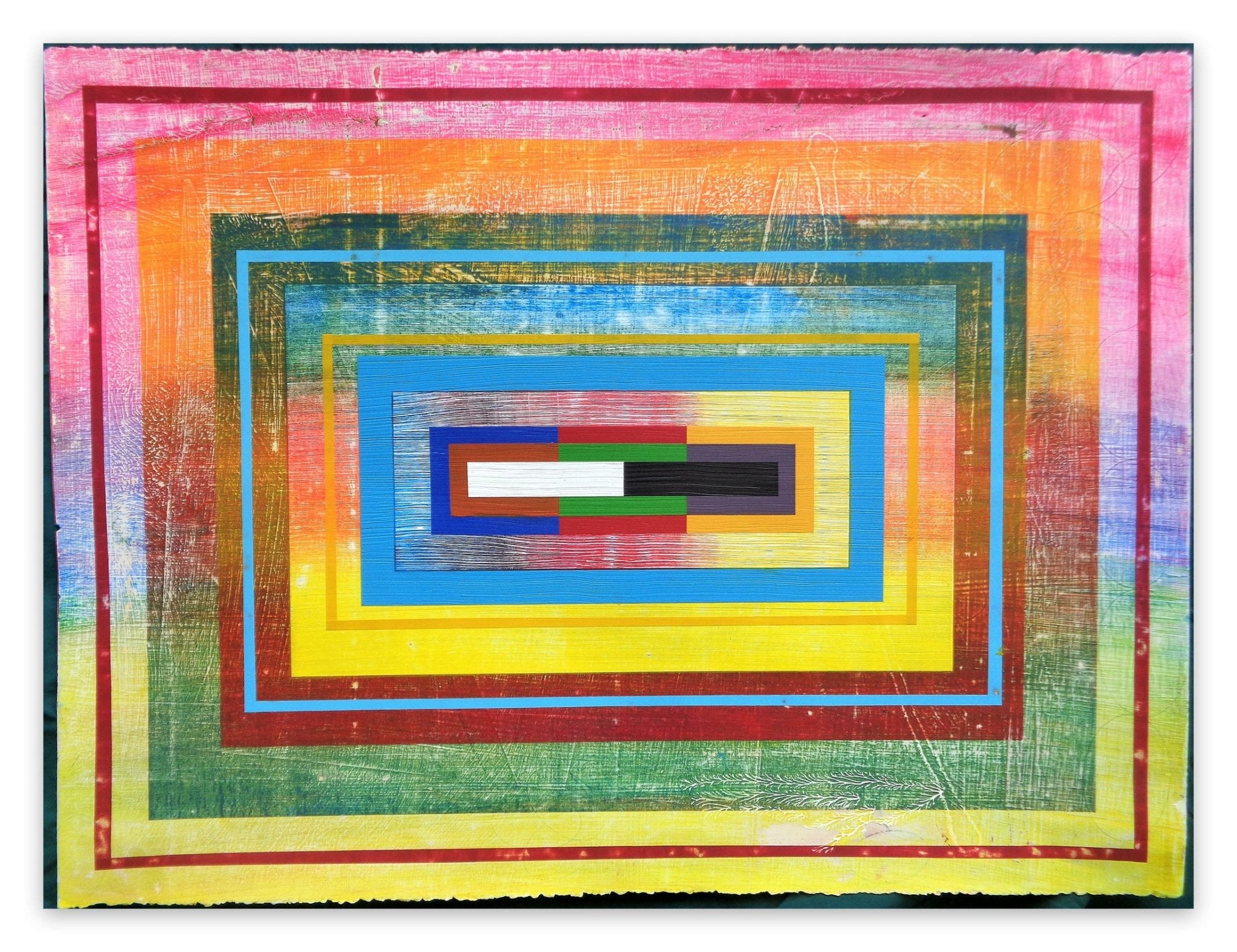 Organic geometry (Hodgkin III) - Michael Barringer - Abstract Painting - Ideelart