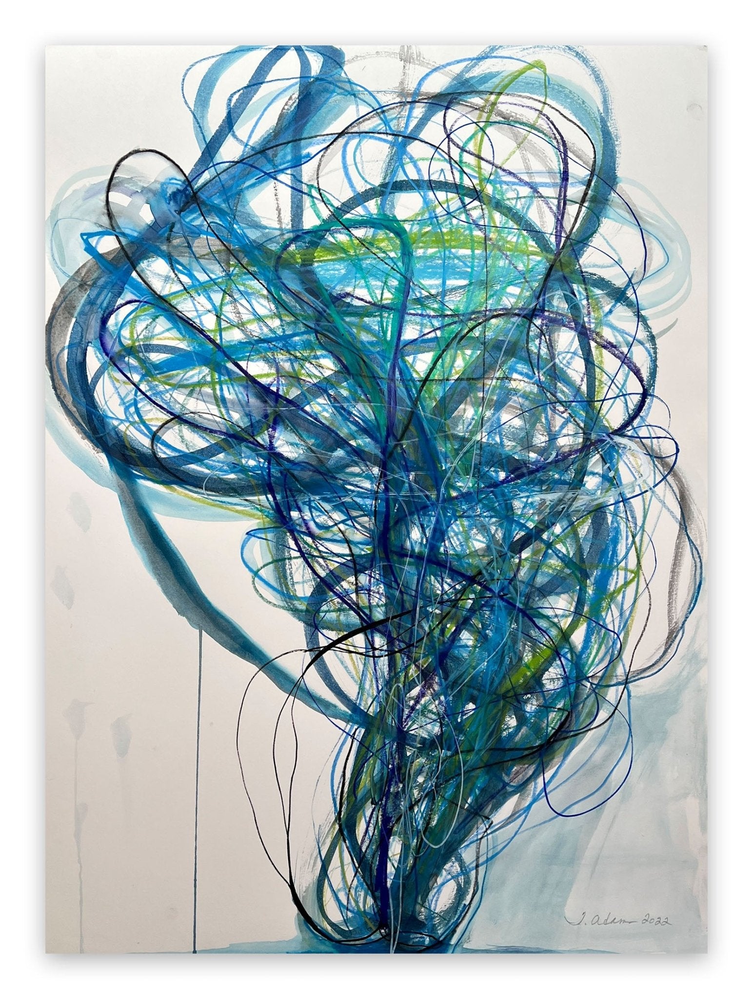 Tangle 17 - Tracey Adams - Abstract Painting - Ideelart