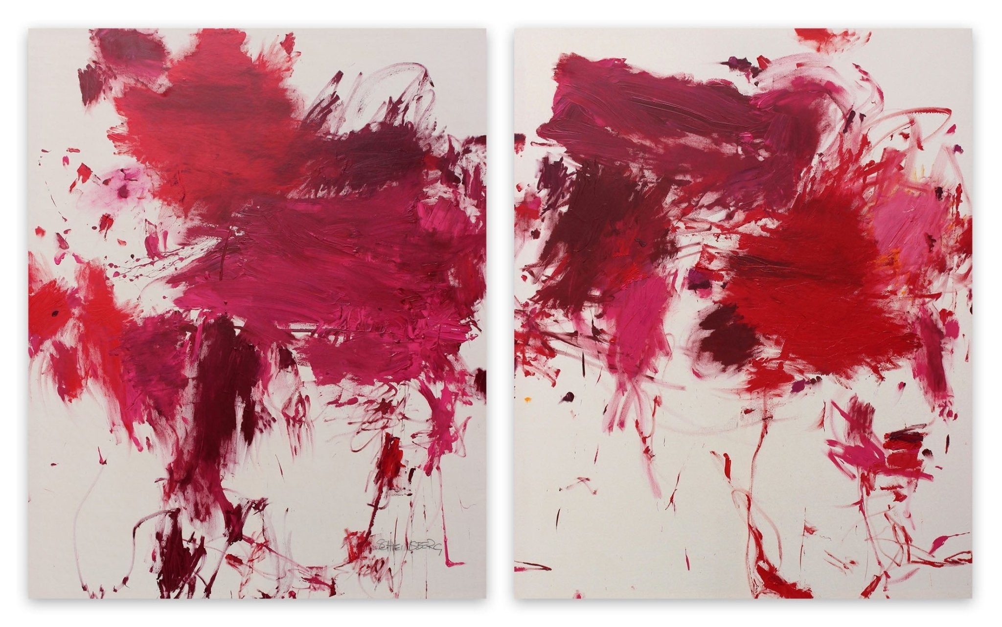 Getting high on red - Daniela Schweinsberg - Abstract Painting - Ideelart