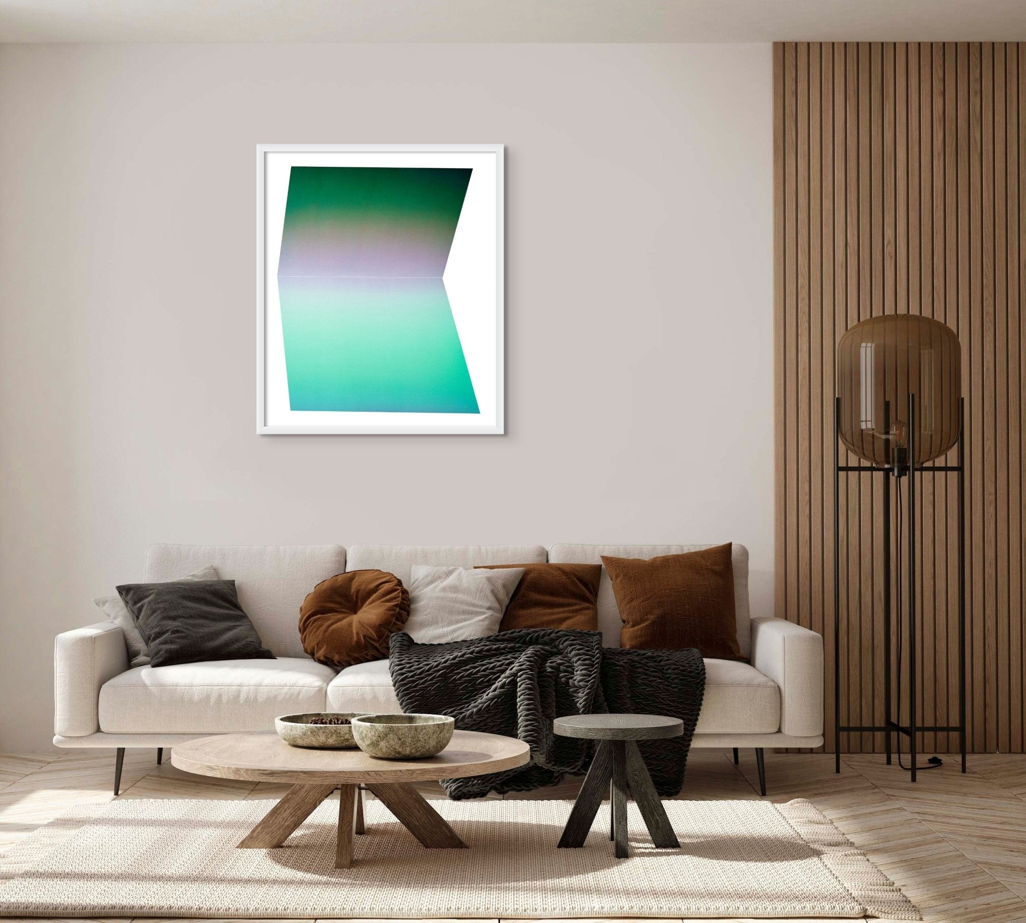 Color Kinesthesia 4A52, Turquoise - Anne Katrine Senstad - Abstract Photography - Ideelart