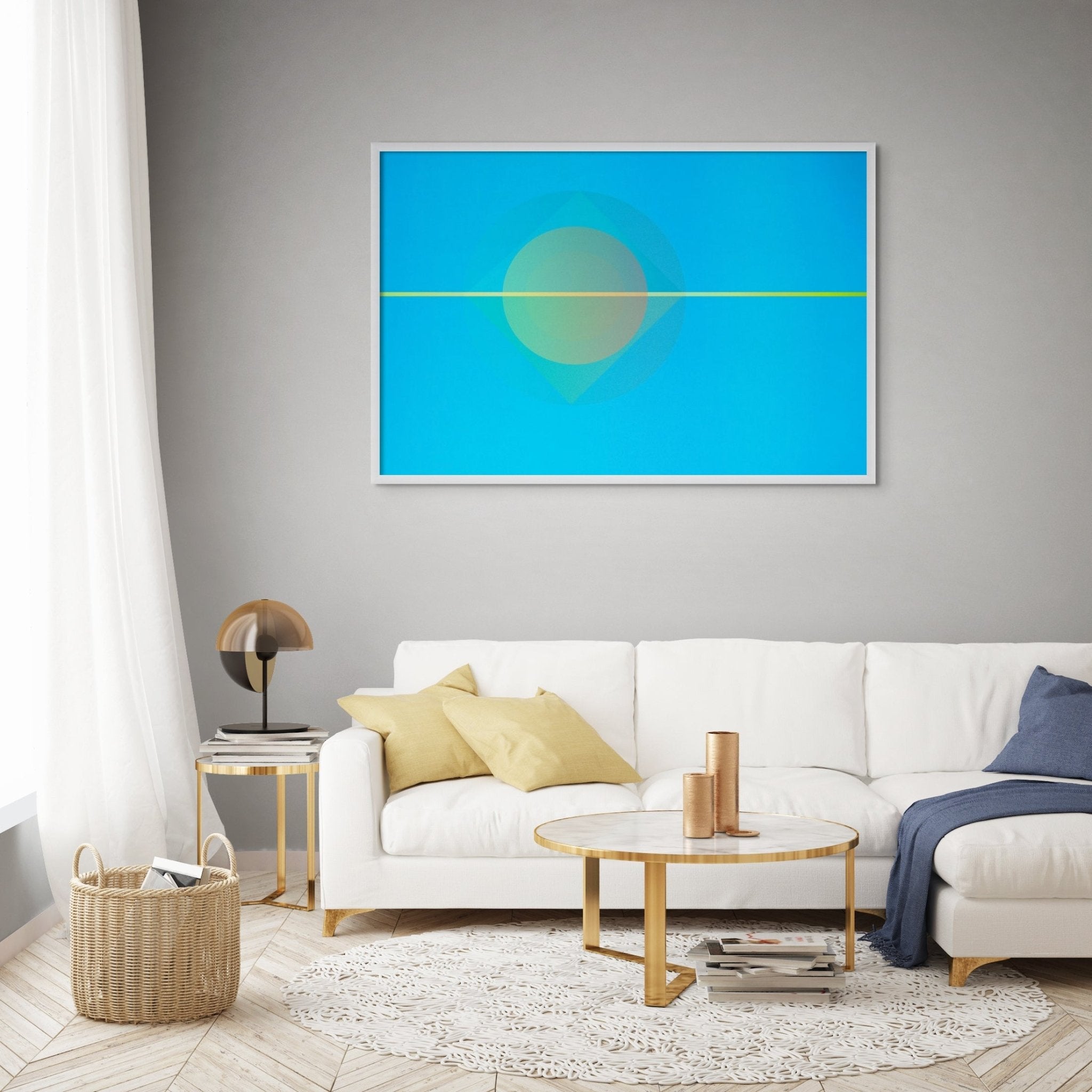 Cosmosis Collage 4A53.1.2 - Composition no 7C2 Blue - Anne Katrine Senstad - Abstract Photography - Ideelart