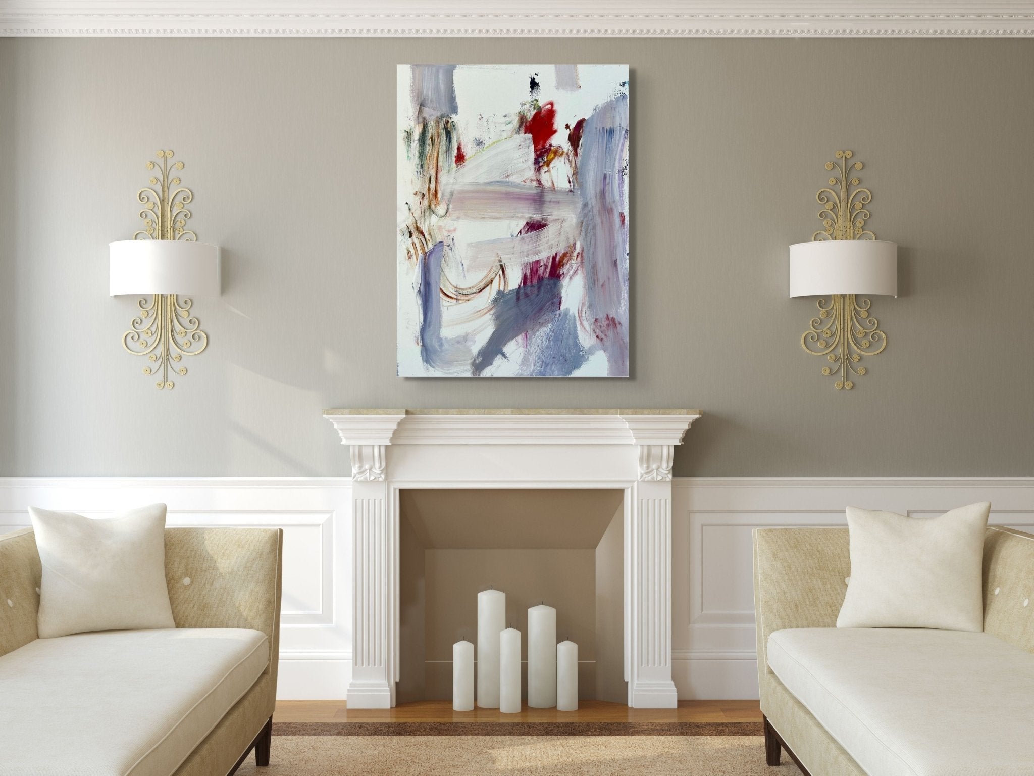 Poppy - Tommaso Fattovich - Abstract Painting - Ideelart