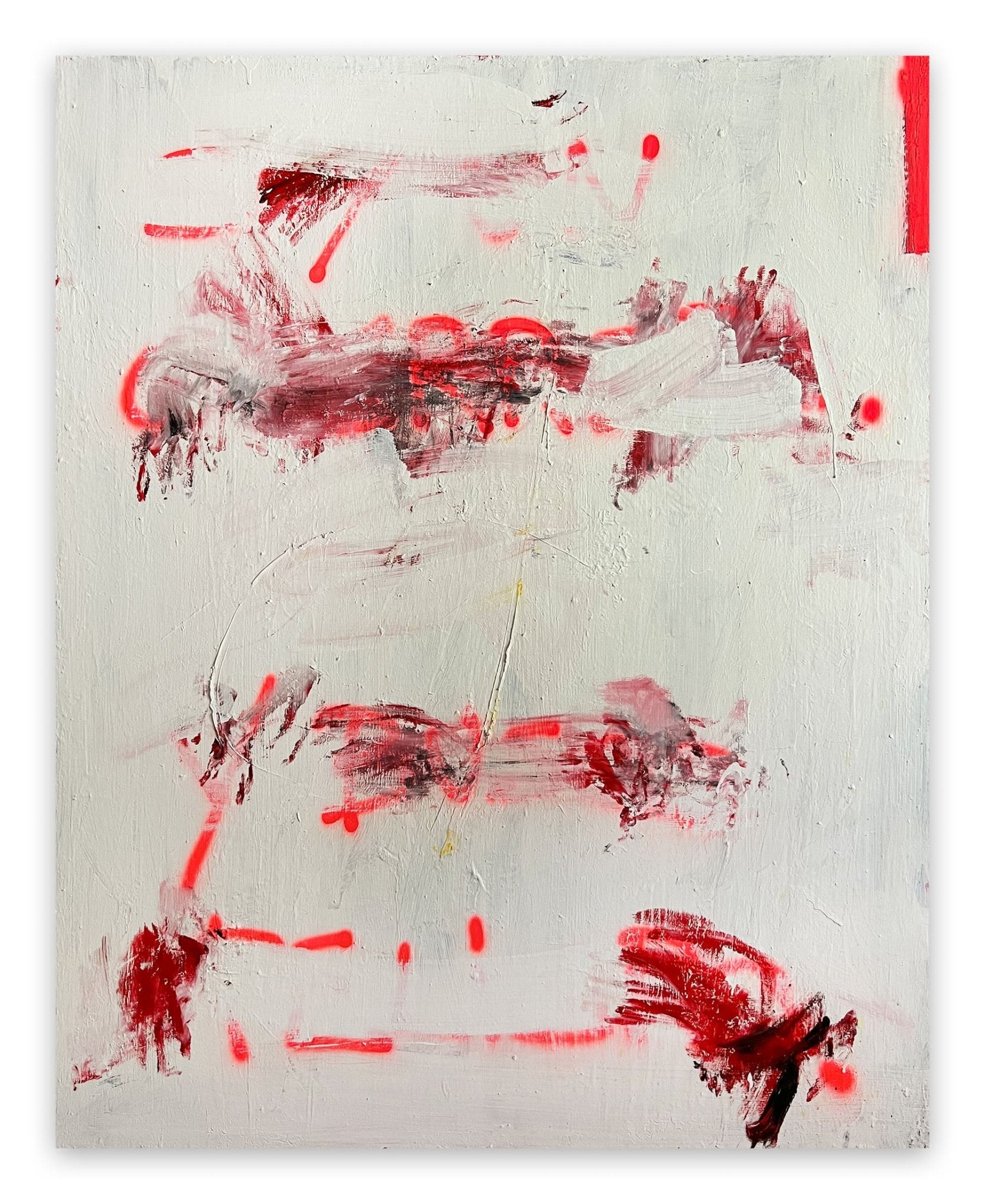 Soy Un Guerrero. Y Busco Peligro. - Tommaso Fattovich - Abstract Painting - Ideelart