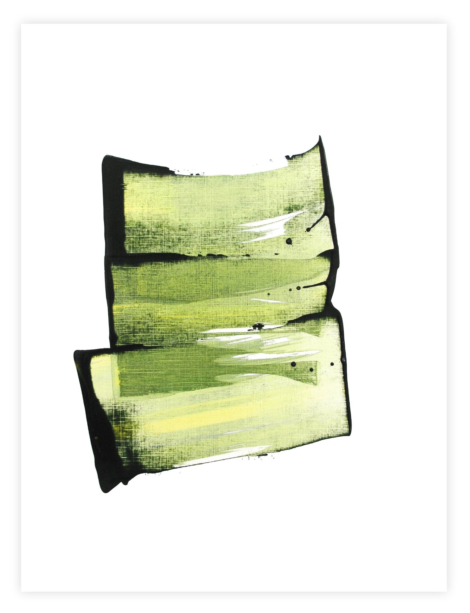 Golden Green 07 - Emma Godebska - Abstract Painting - Ideelart