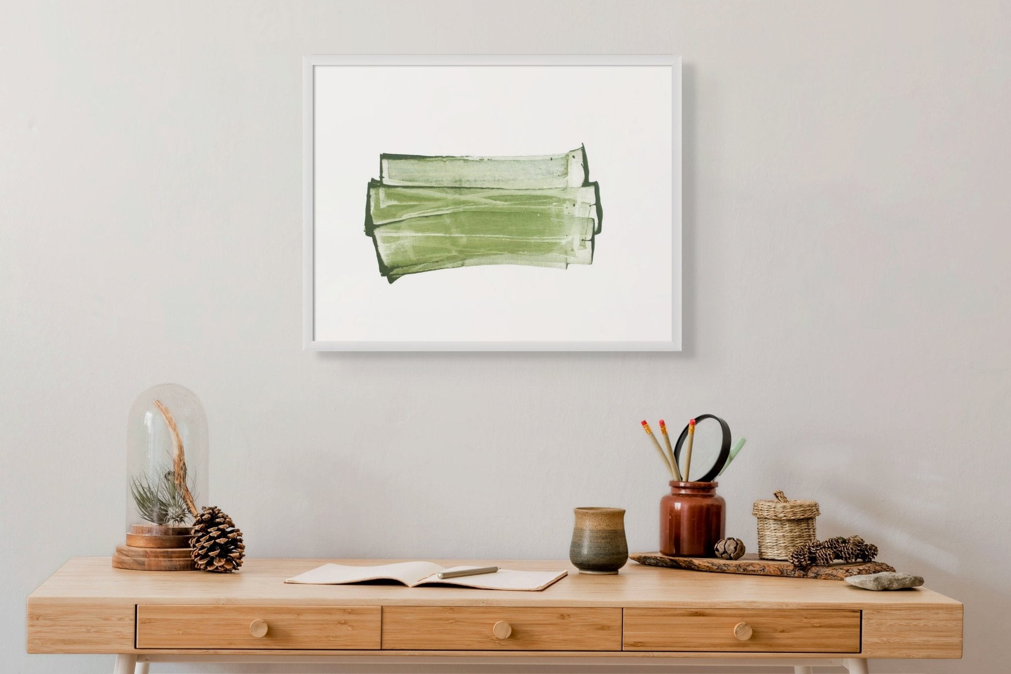 Duo Triptych 02 - Emma Godebska - Abstract Painting - Ideelart