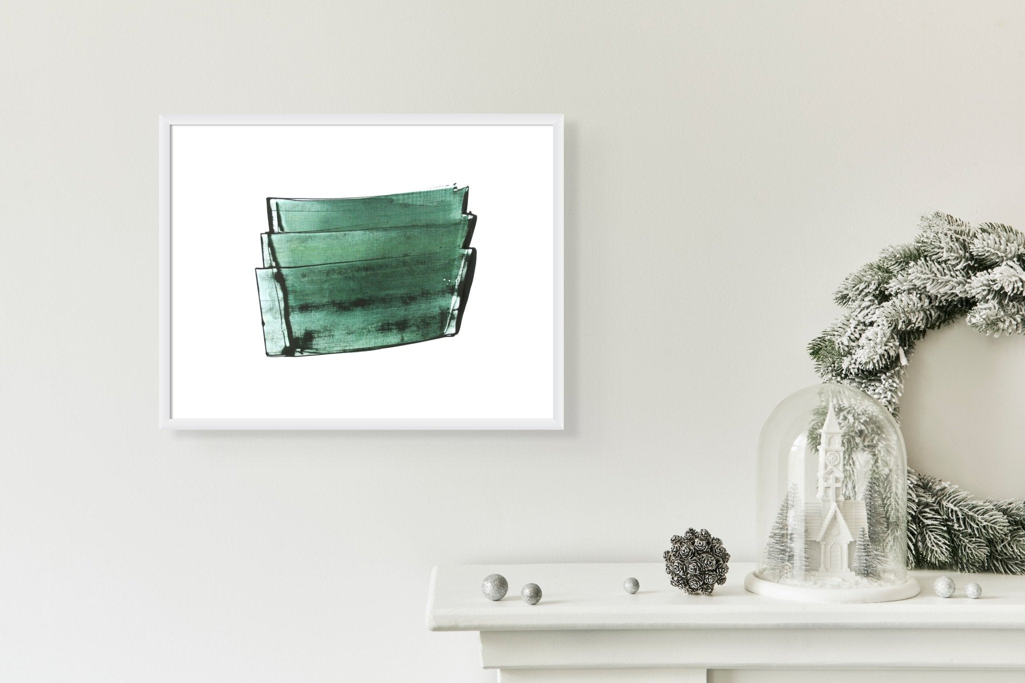 Land Green L 04 - Emma Godebska - Abstract Painting - Ideelart