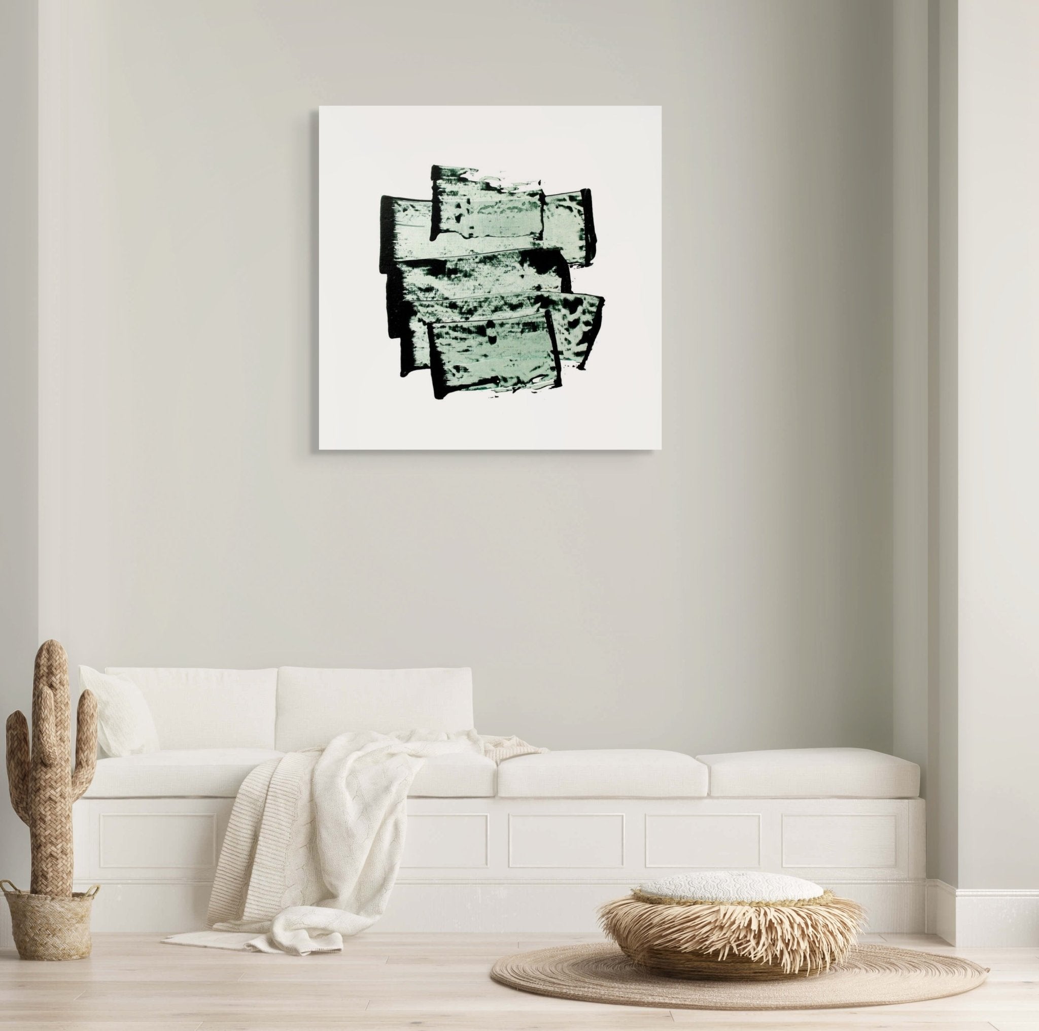 Equinox Green 03 - Emma Godebska - Abstract Painting - Ideelart