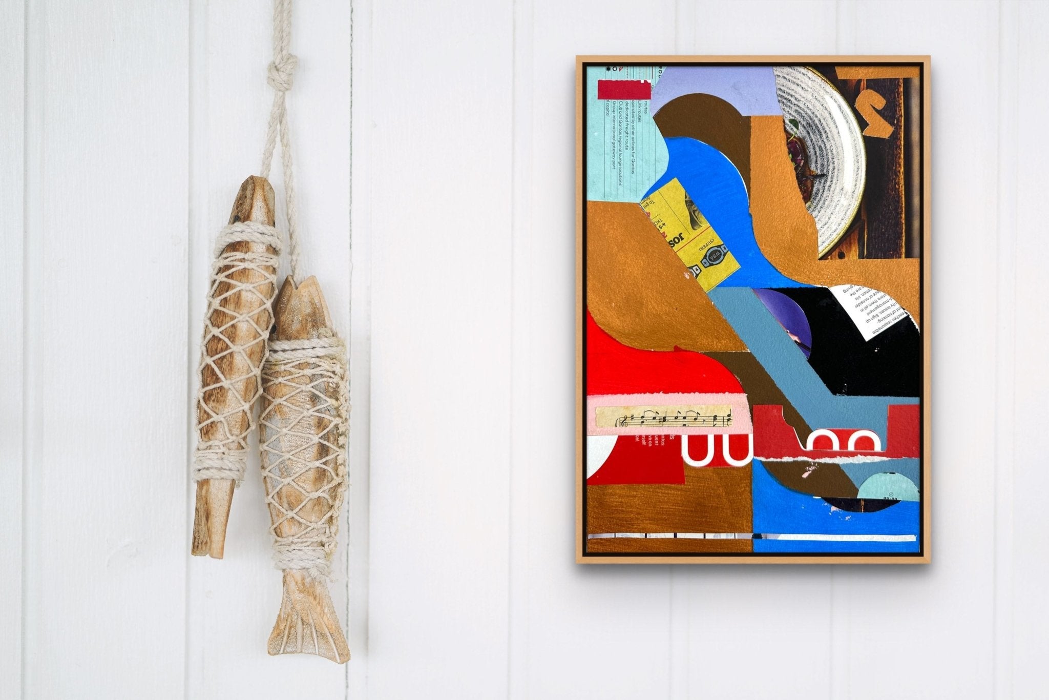 Blue Courier No.38 - Jeremy Annear - Abstract Painting - Ideelart