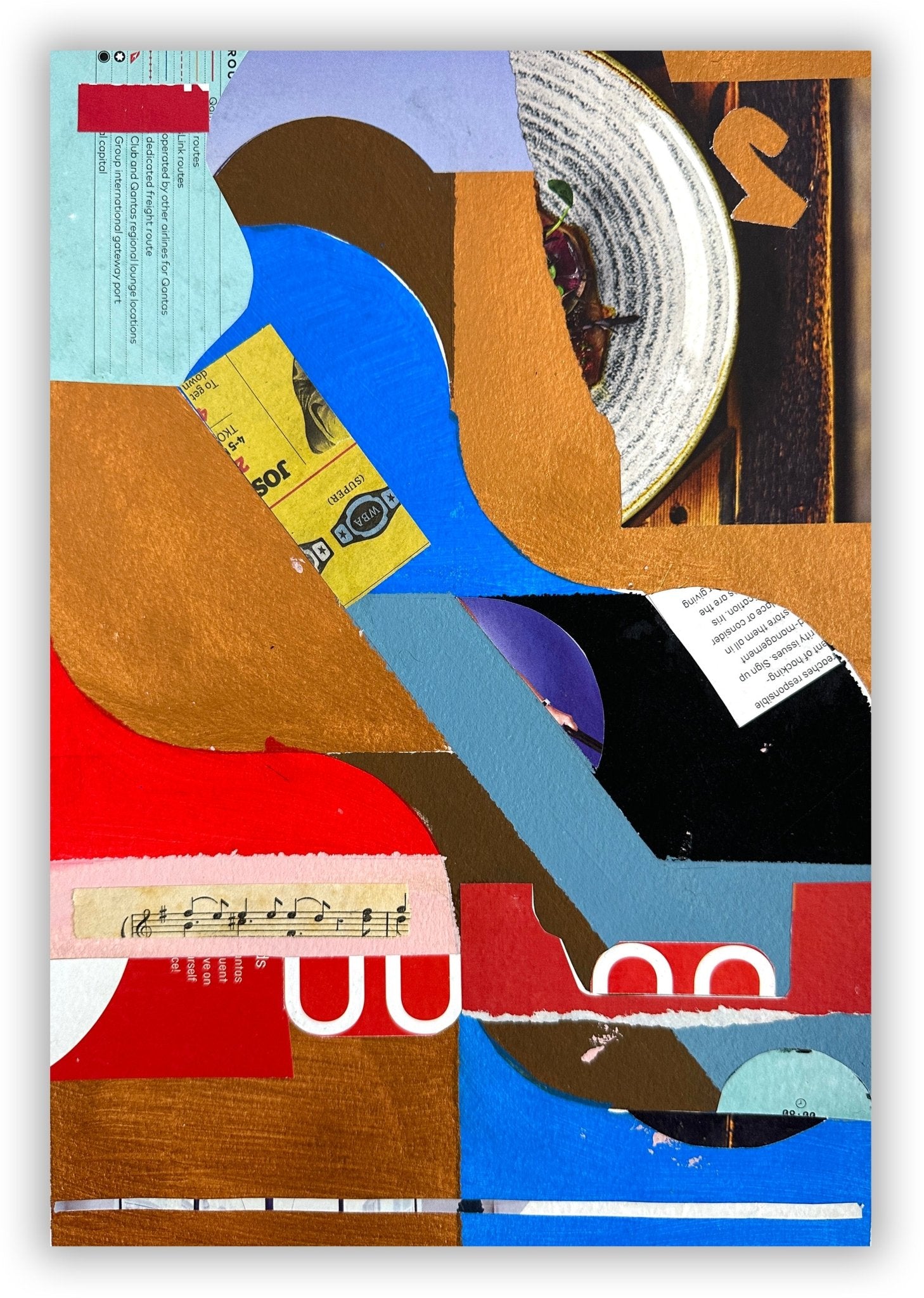 Blue Courier No.38 - Jeremy Annear - Abstract Painting - Ideelart