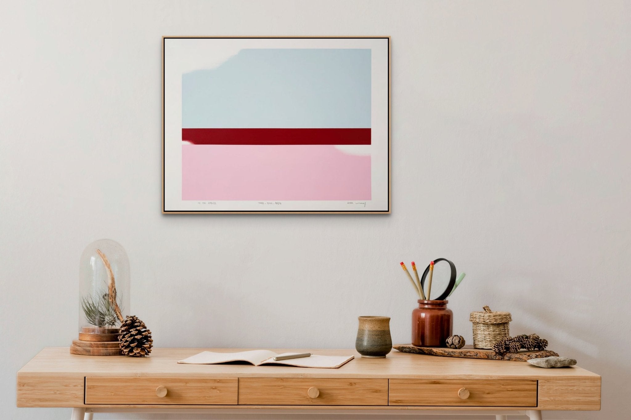 Drawing For 3 Horizontal Configurations 22 - Kyong Lee - Abstract Painting - Ideelart