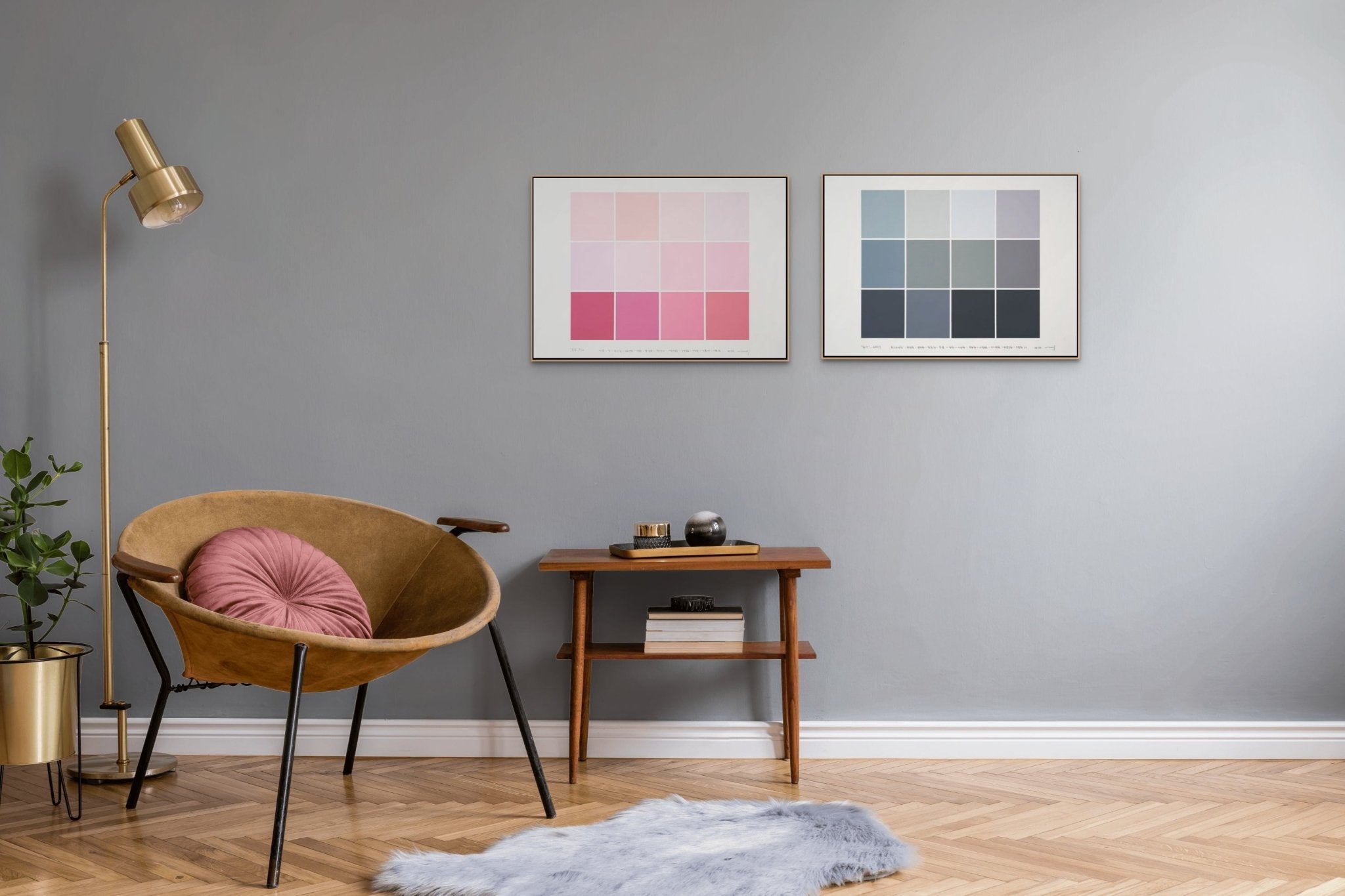 Drawing For Color As Adjective - noun 7 (Pink) - Kyong Lee - Abstract Painting - Ideelart