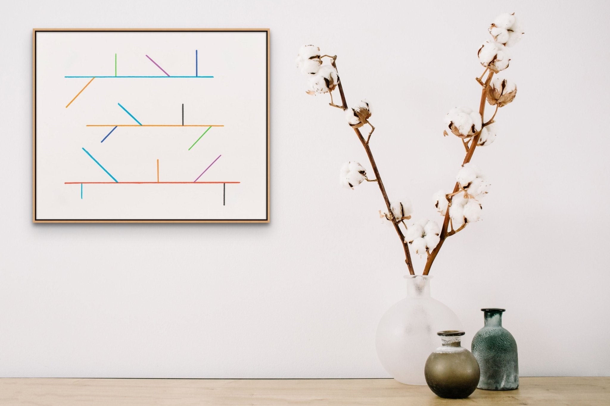 Diagram Drawing 3 - Tom McGlynn - Abstract Painting - Ideelart