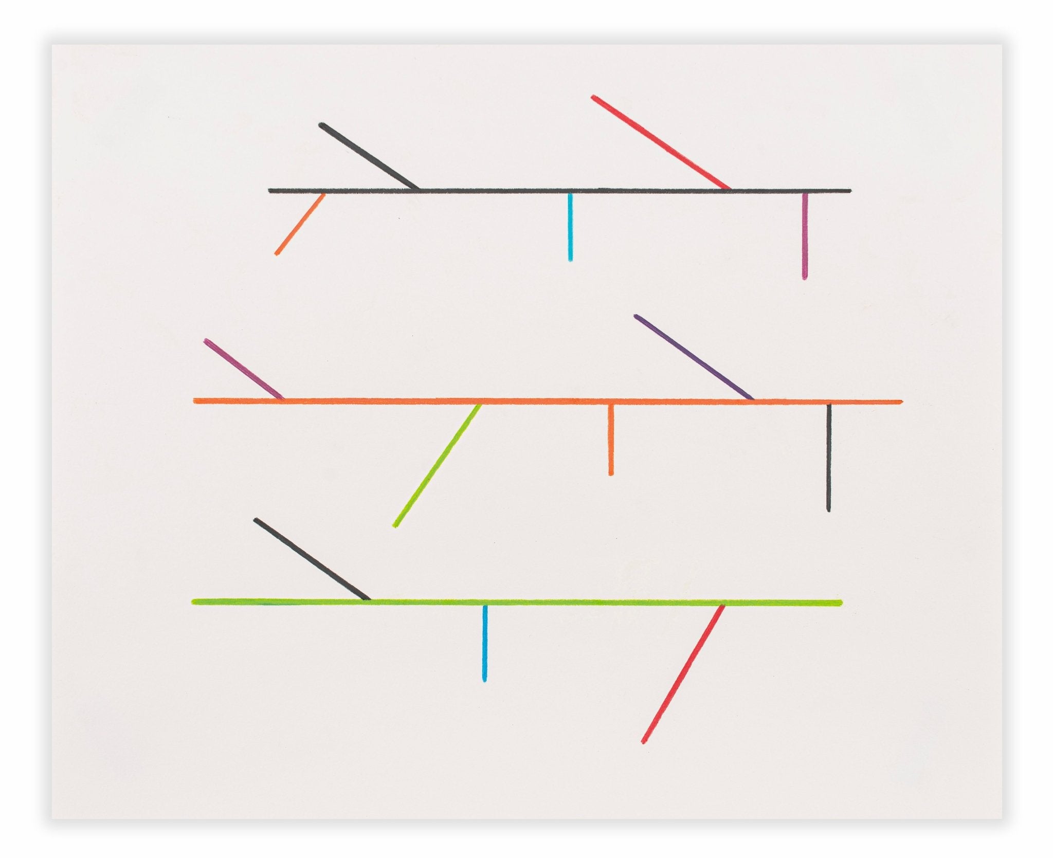 Diagram Drawing 5 - Tom McGlynn - Abstract Painting - Ideelart