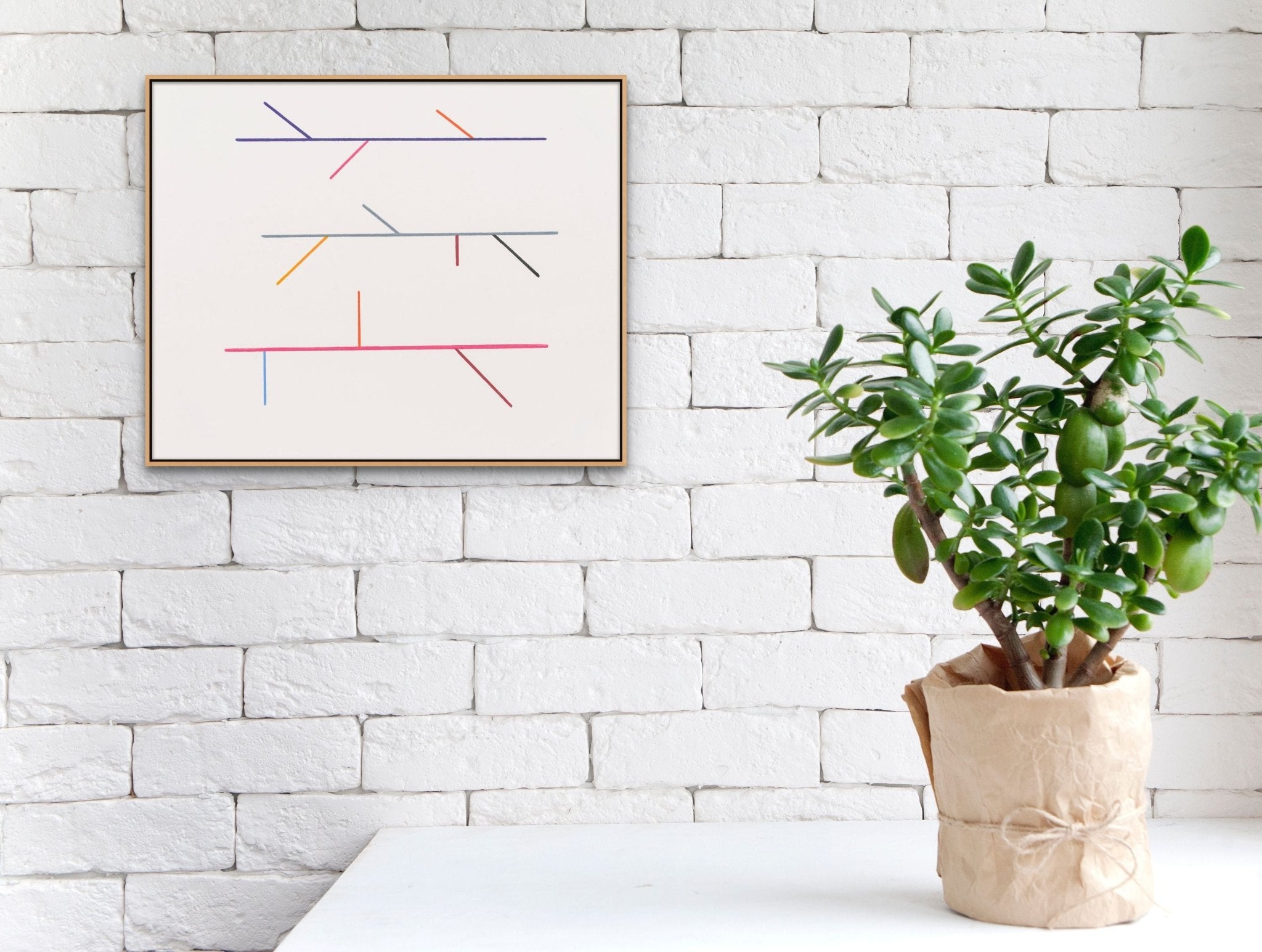 Diagram Drawing 6 - Tom McGlynn - Abstract Painting - Ideelart