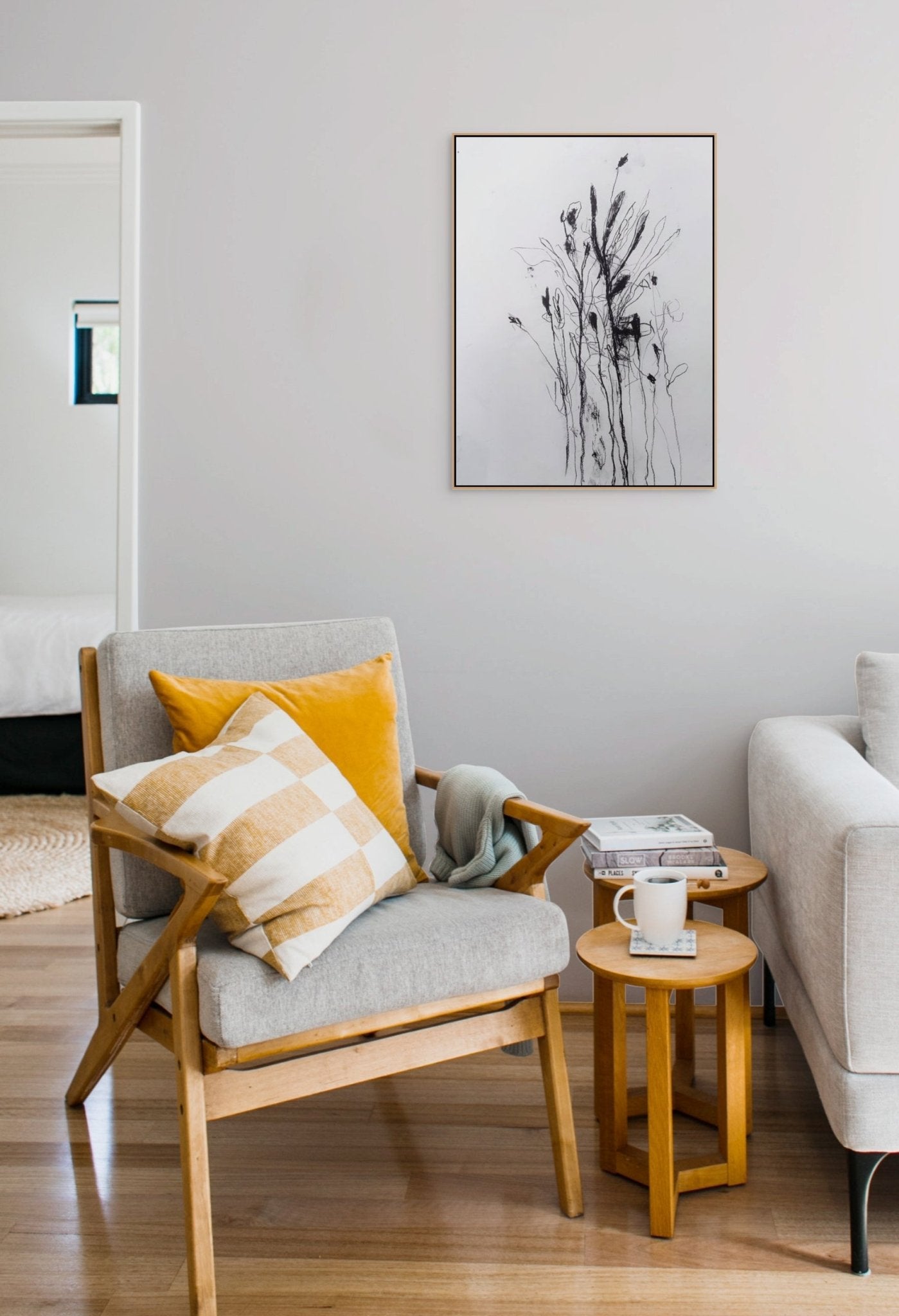 In the weeds ink bloom 3 - Robert Baribeau - Abstract Painting - Ideelart