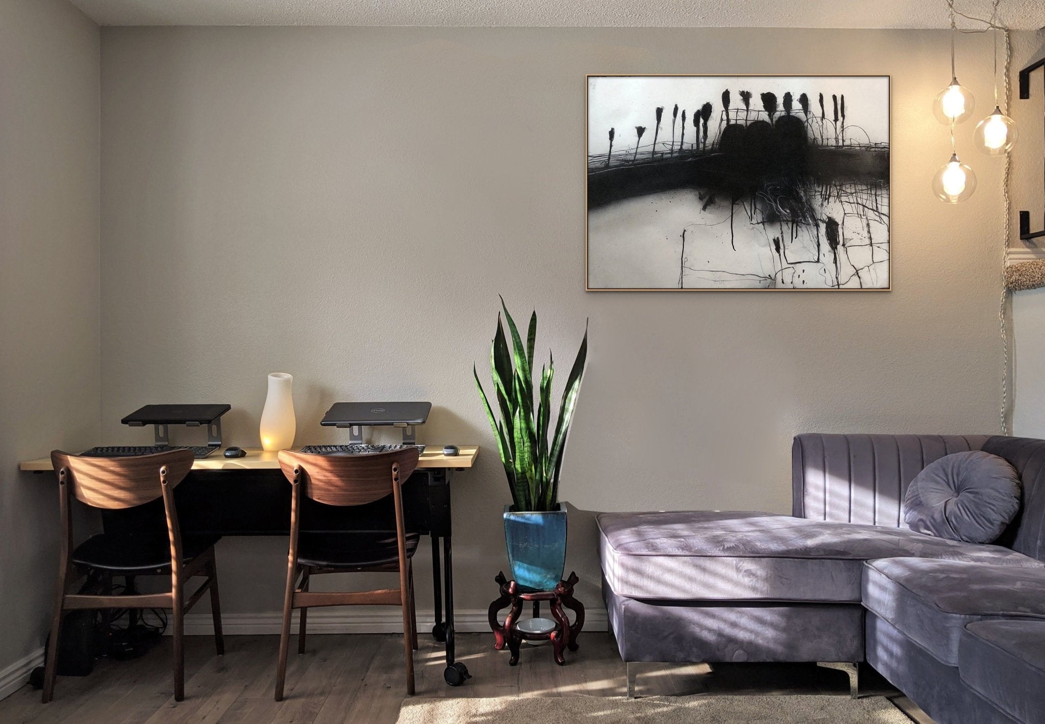 The Palms 5 - Robert Baribeau - Abstract Painting - Ideelart