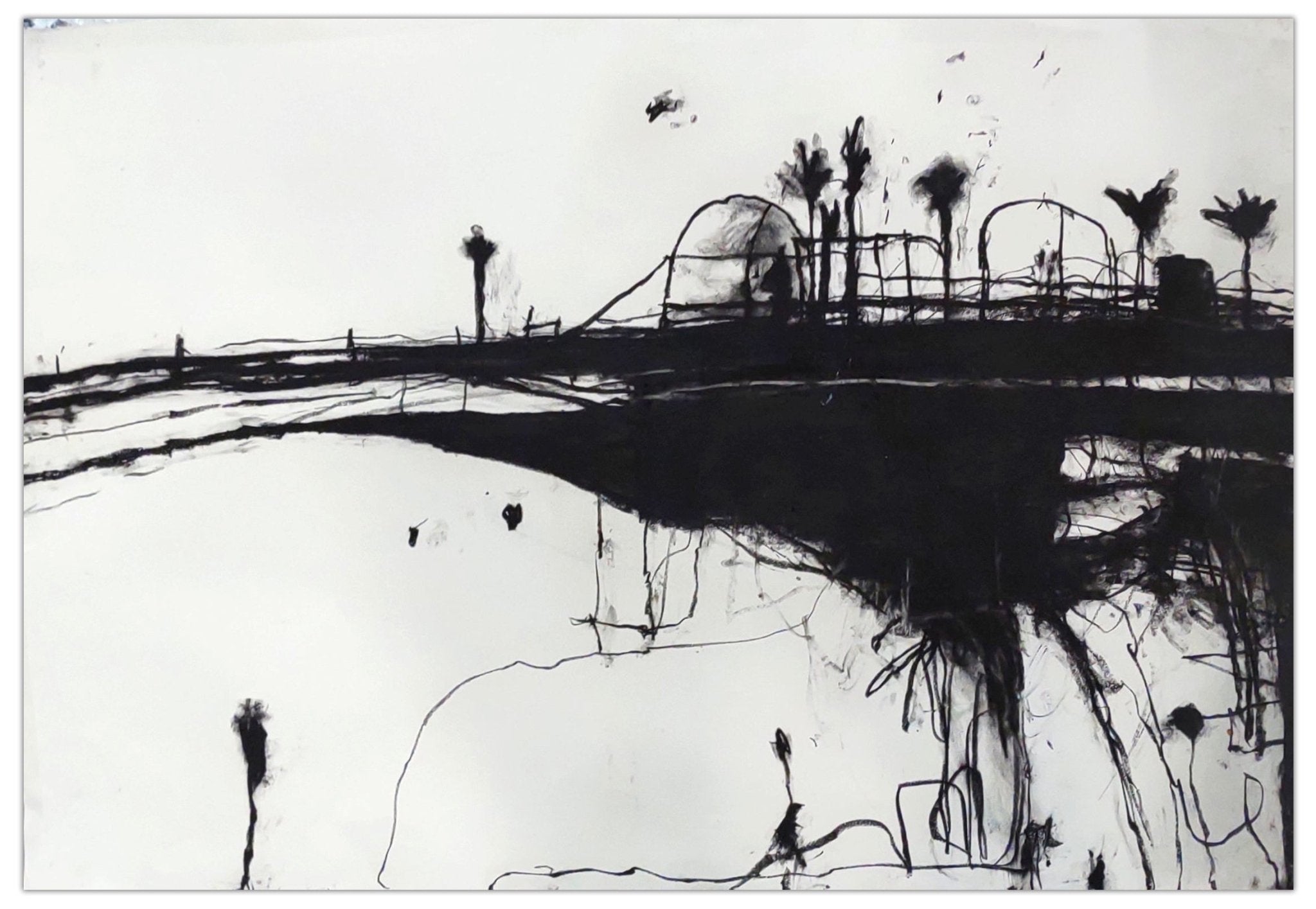 The Palms 4 - Robert Baribeau - Abstract Painting - Ideelart