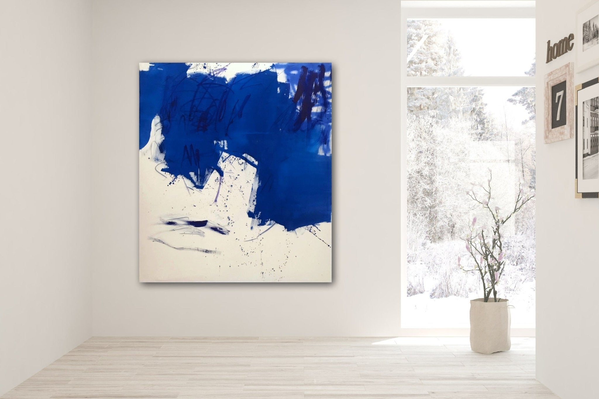 Azur and sea - Manuela Karin Knaut - Abstract Painting - Ideelart