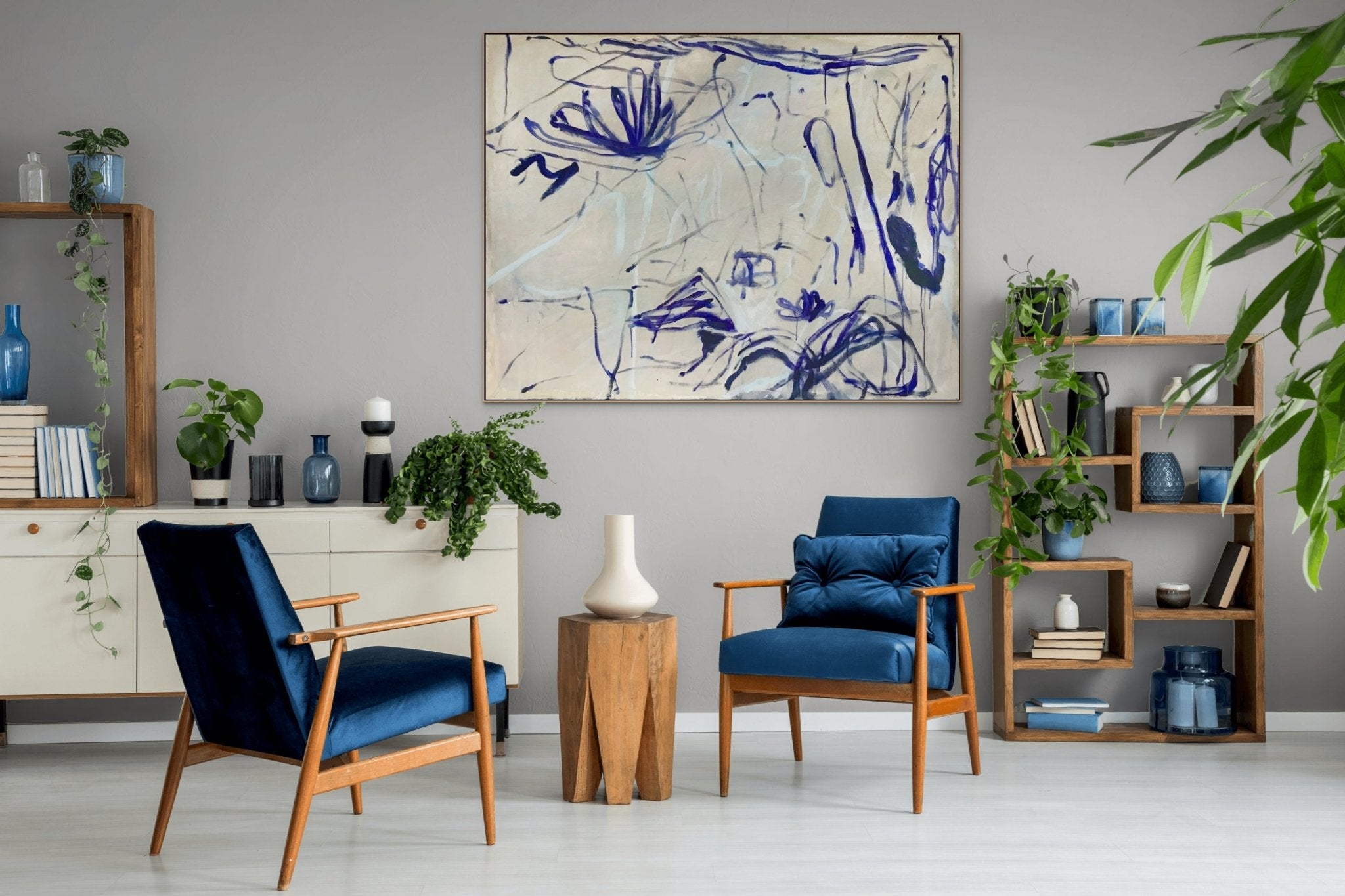 Perhaps the Desert Dust and Cosmos Will Align, Yovonne Said - Macha Poynder - Abstract Painting - Ideelart