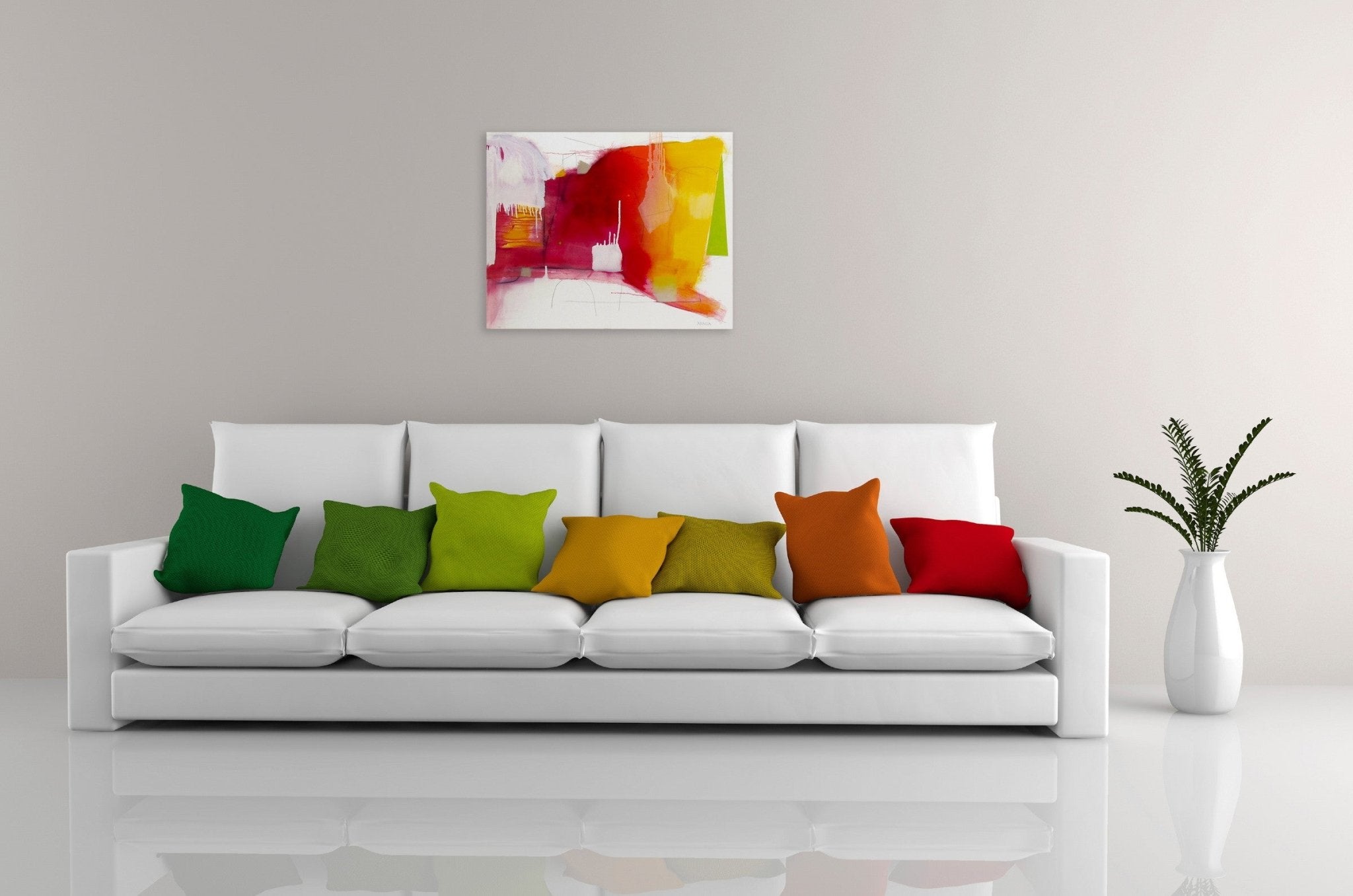 On Being Noted - Xanda McCagg - Abstract Painting - Ideelart