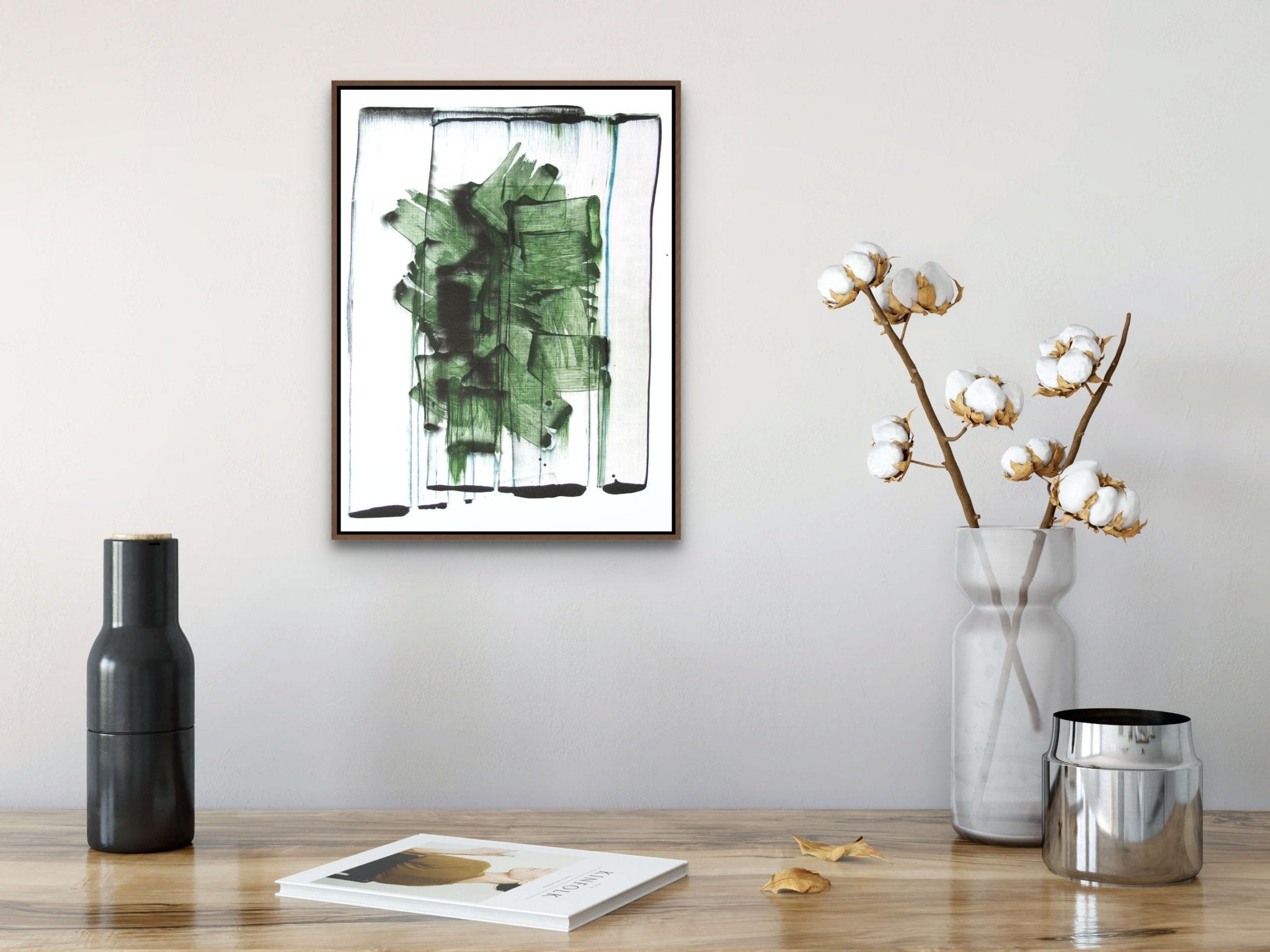 Mad green 2 - Emma Godebska - Abstract Painting - Ideelart