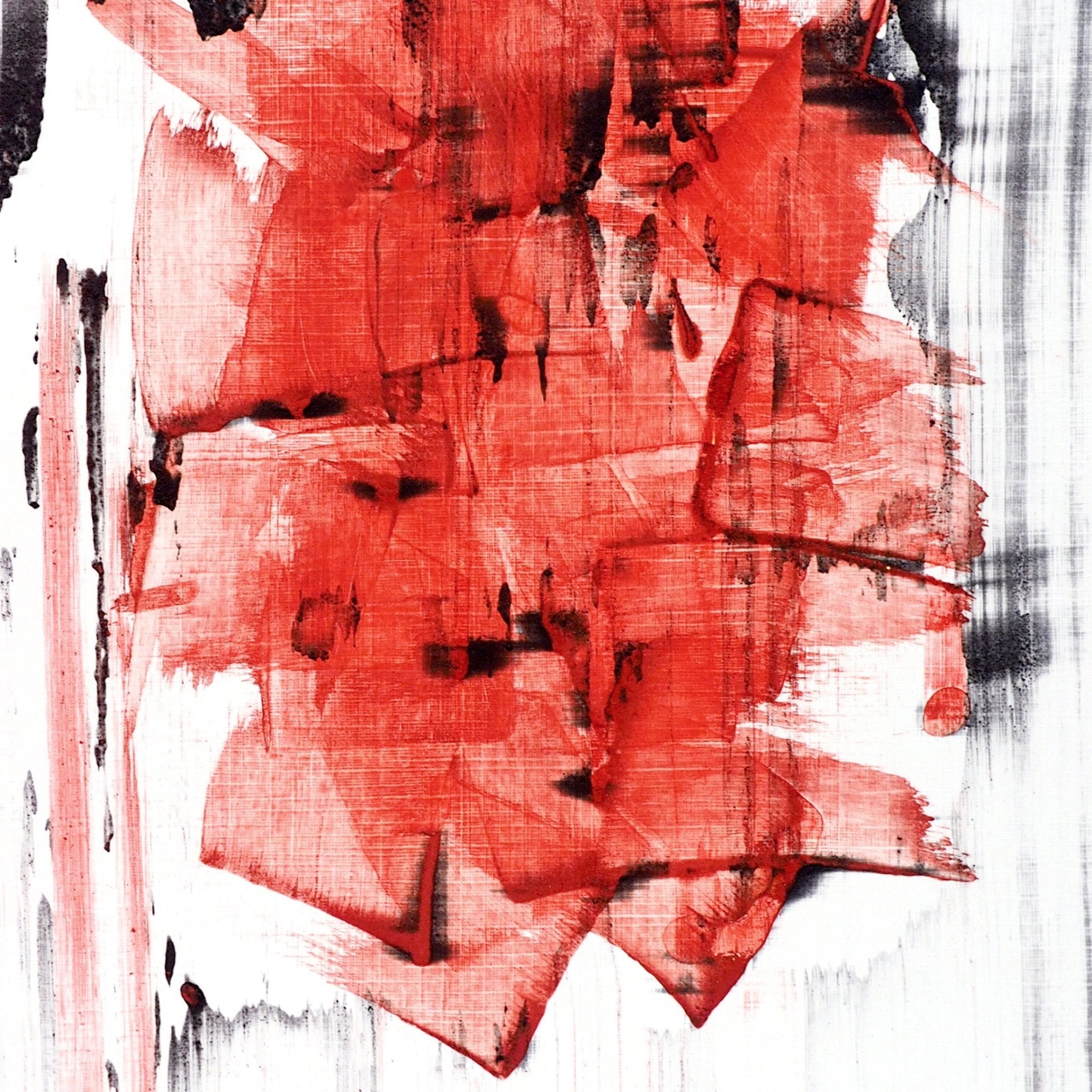Mad red 2 - Emma Godebska - Abstract Painting - Ideelart