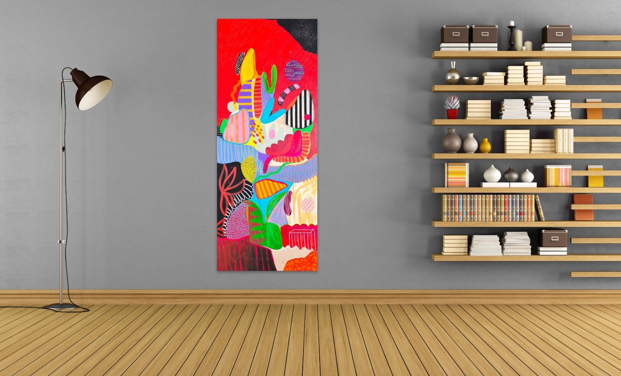 Through my window II - Daniela Marin - Abstract Painting - Ideelart