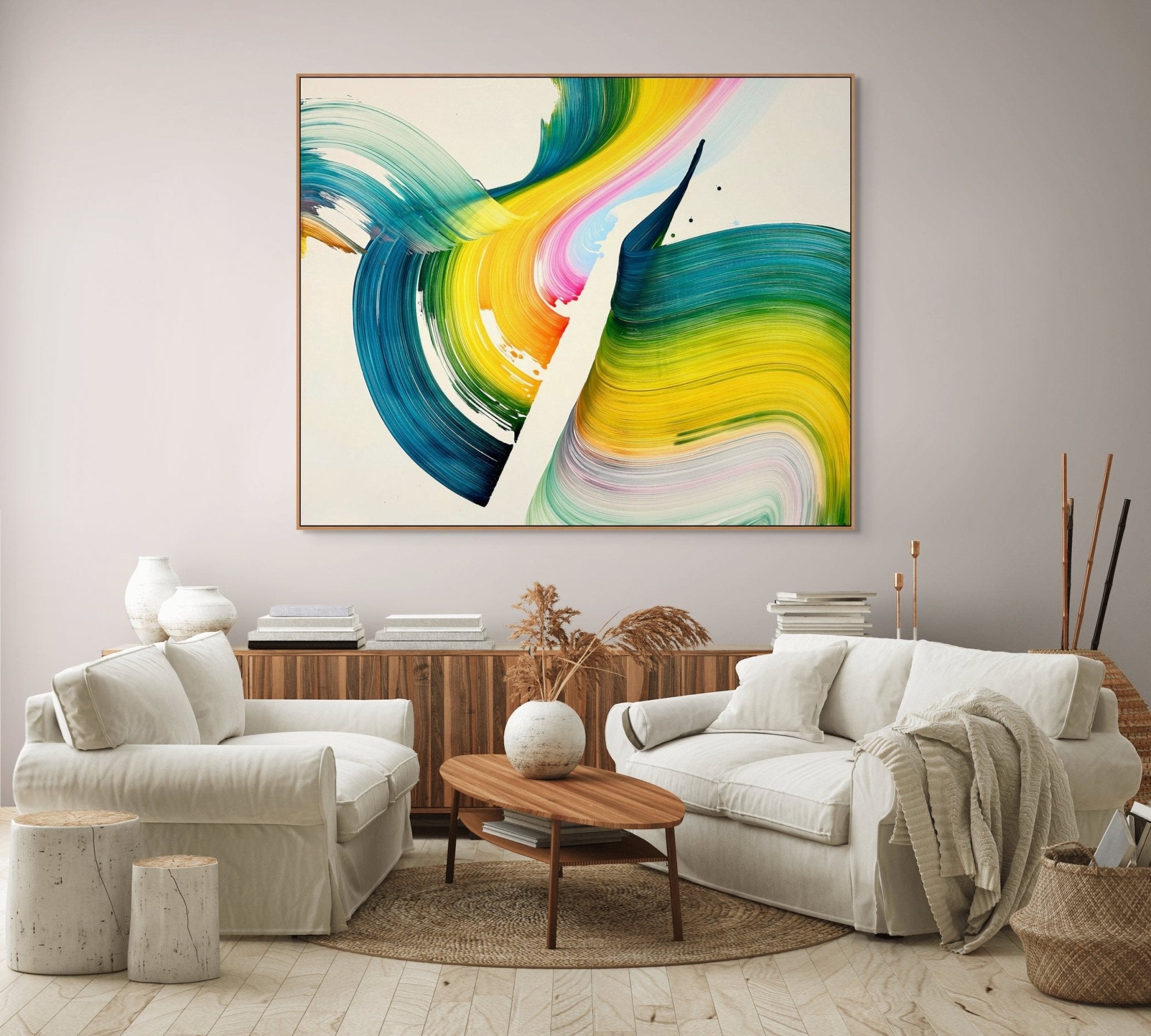 Exotic Dreams - Nikolaos Schizas - Abstract Painting - Ideelart