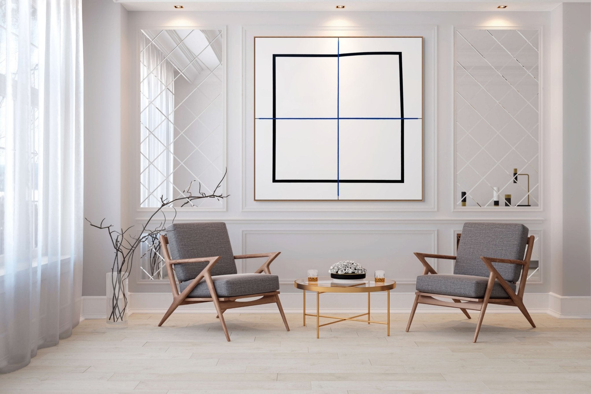 XXII 97 325 (Quadtych) - Pierre Muckensturm - Abstract Painting - Ideelart