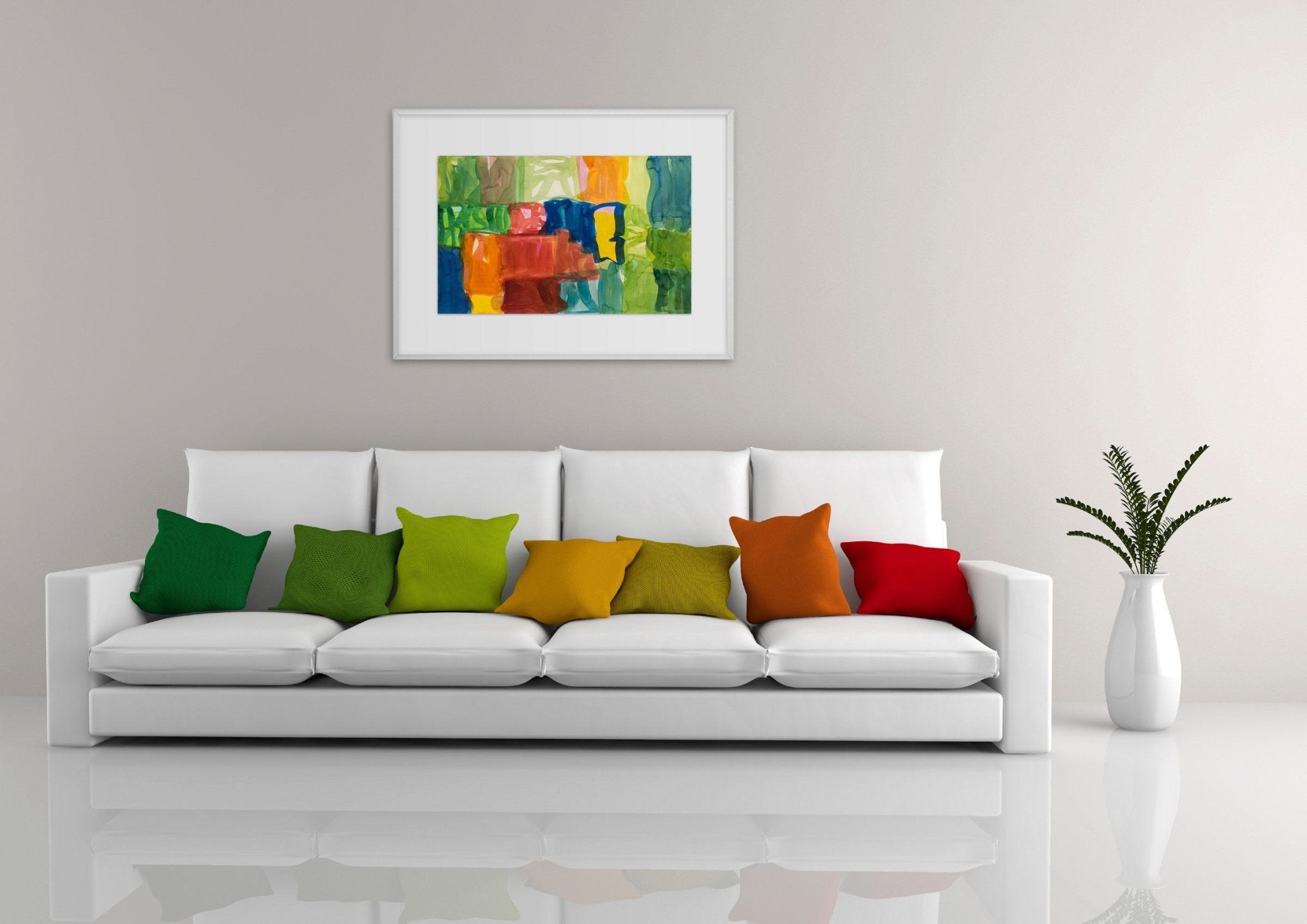 Yaddo A - Melissa Meyer - Abstract Painting - Ideelart