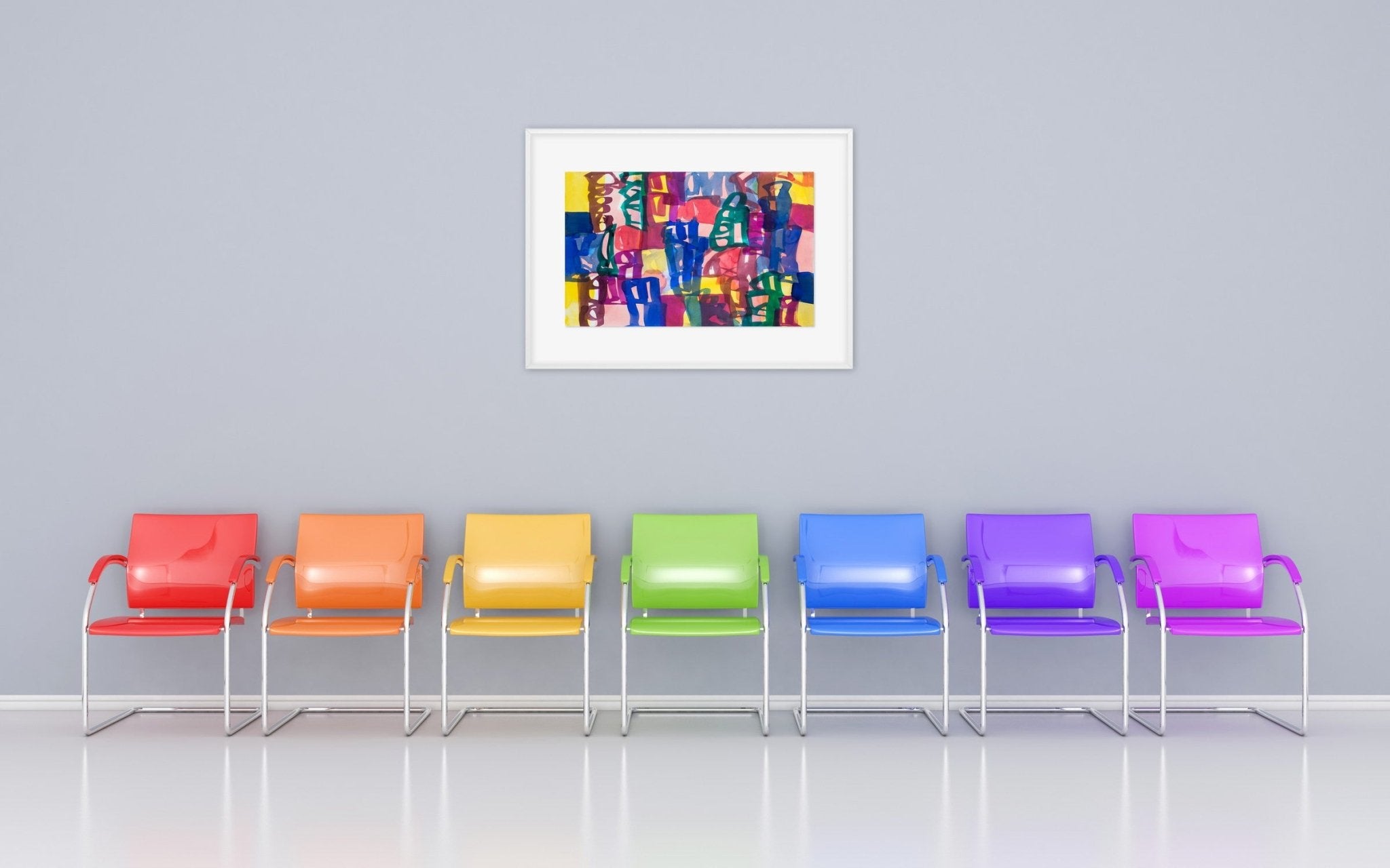 Ambassade 44 - Melissa Meyer - Abstract Painting - Ideelart