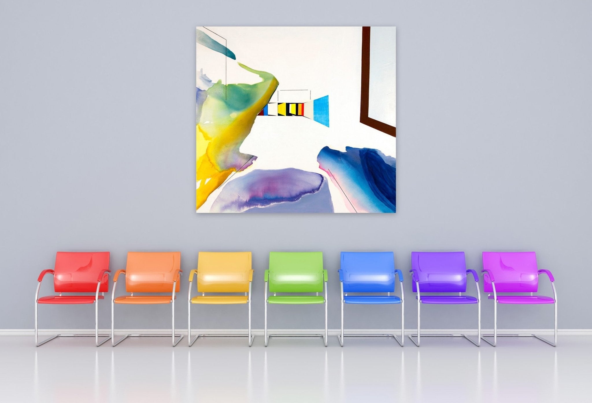 Room - Laura Newman - Abstract Painting - Ideelart