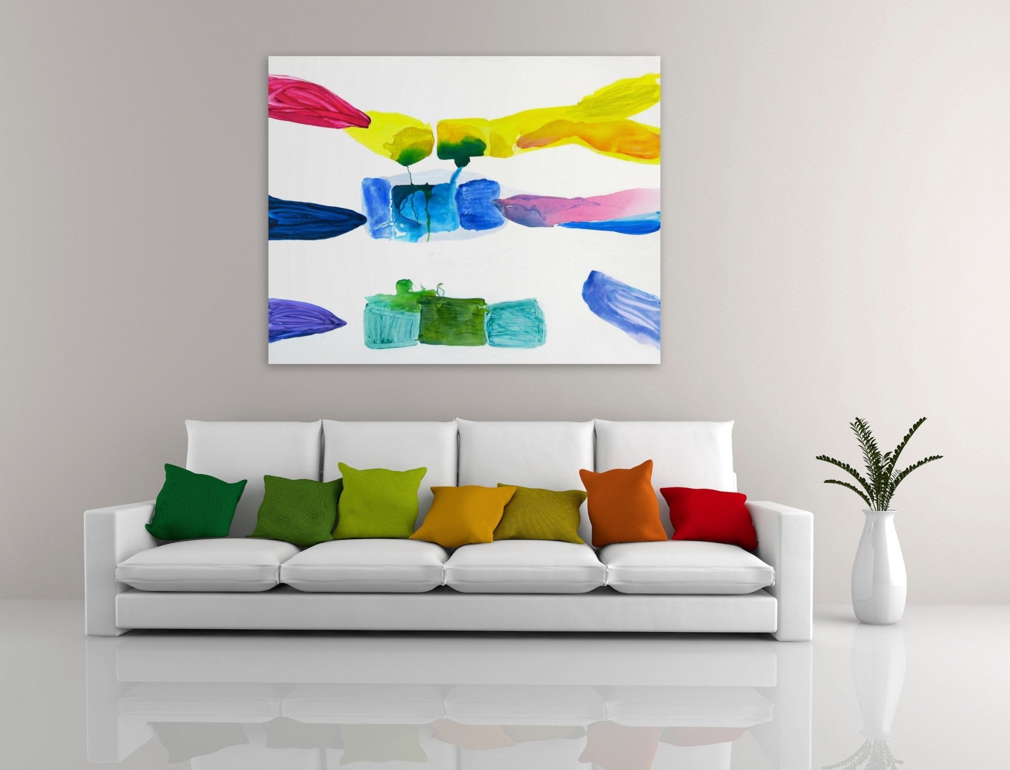 Bonbon - Laura Newman - Abstract Painting - Ideelart