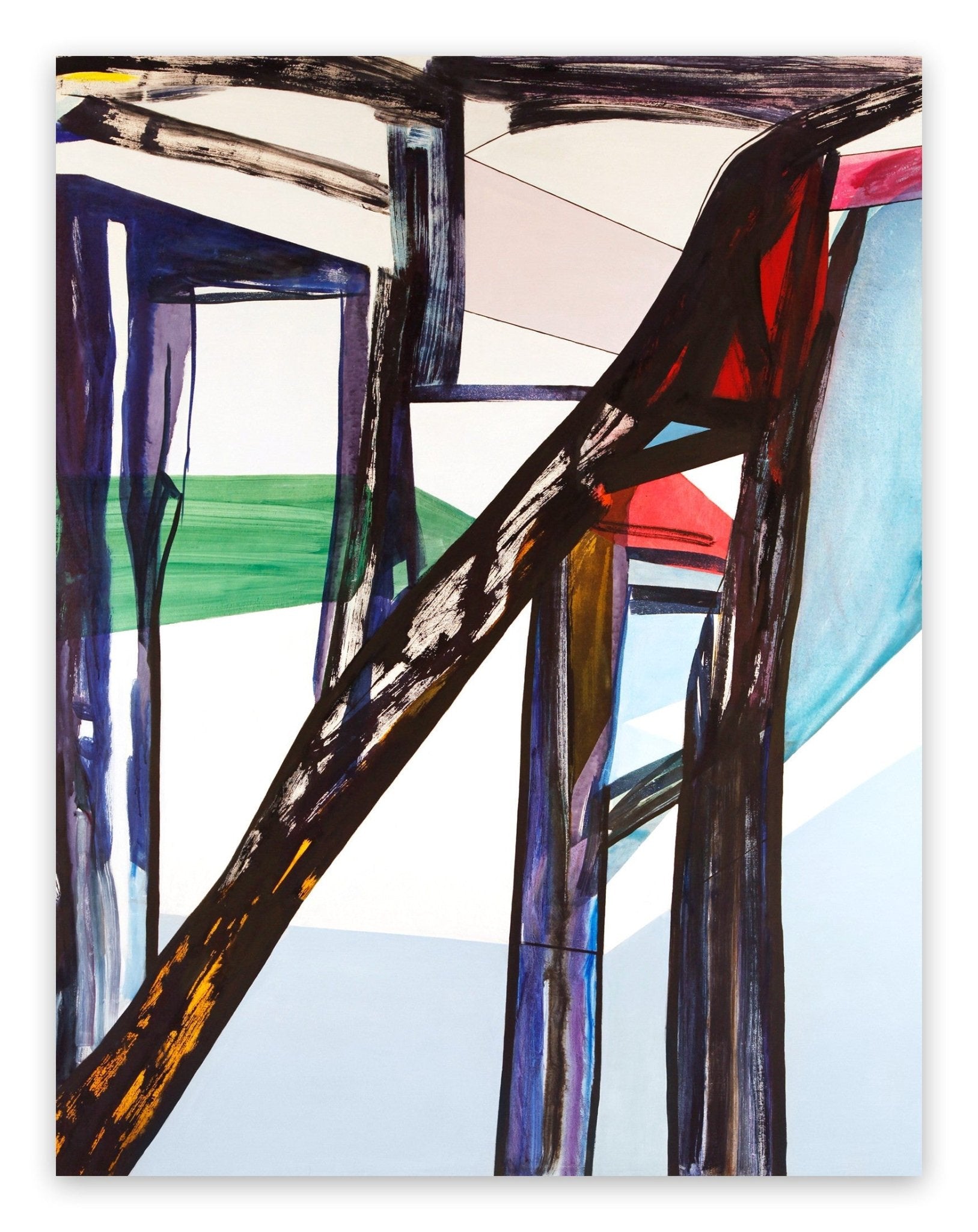 Beach House - Laura Newman - Abstract Painting - Ideelart