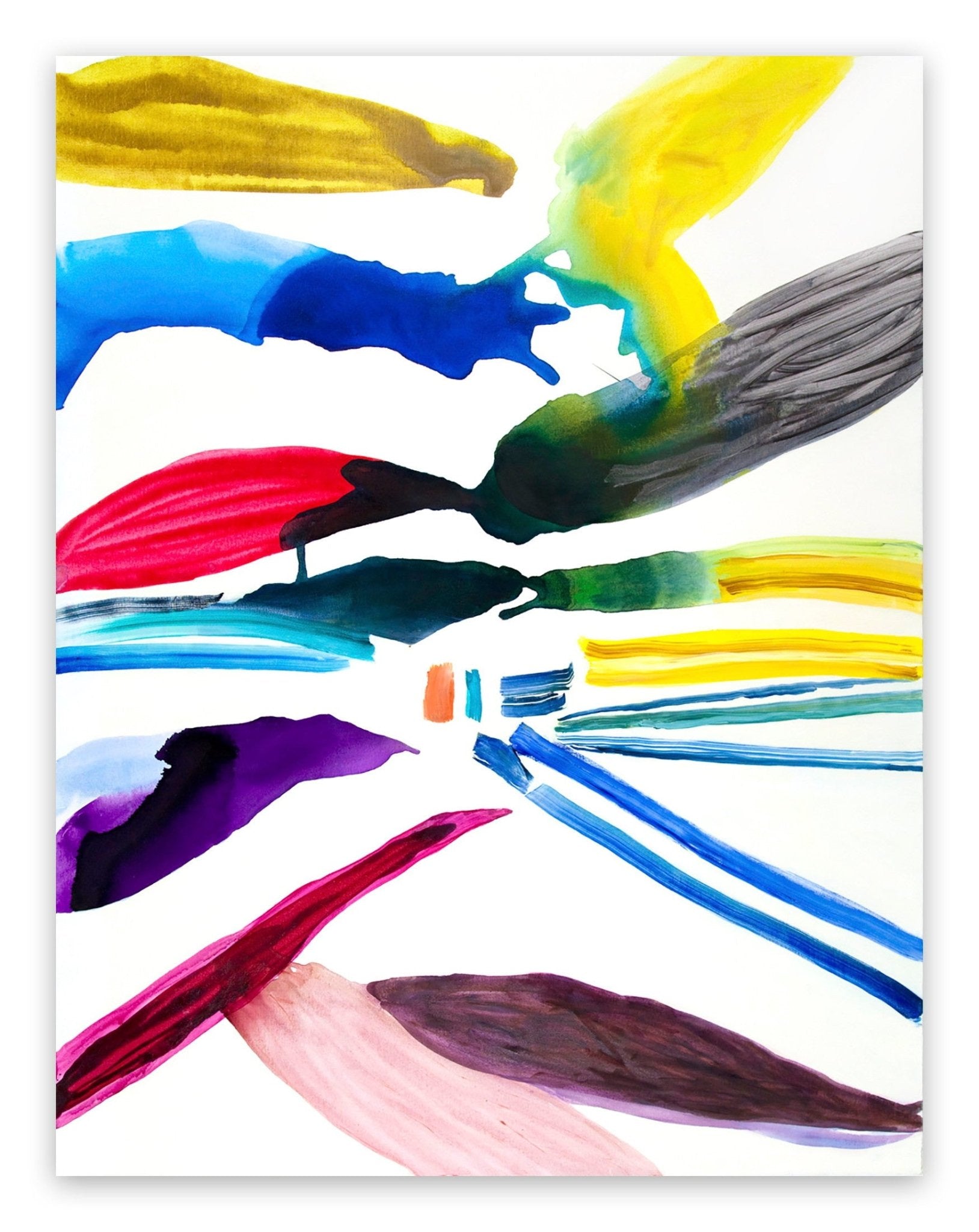 Birds - Laura Newman - Abstract Painting - Ideelart