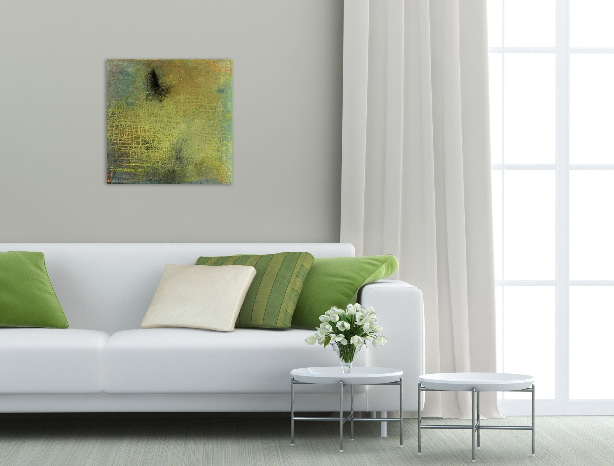 Conference of the Birds No 28 - Yari Ostovany - Abstract Painting - Ideelart