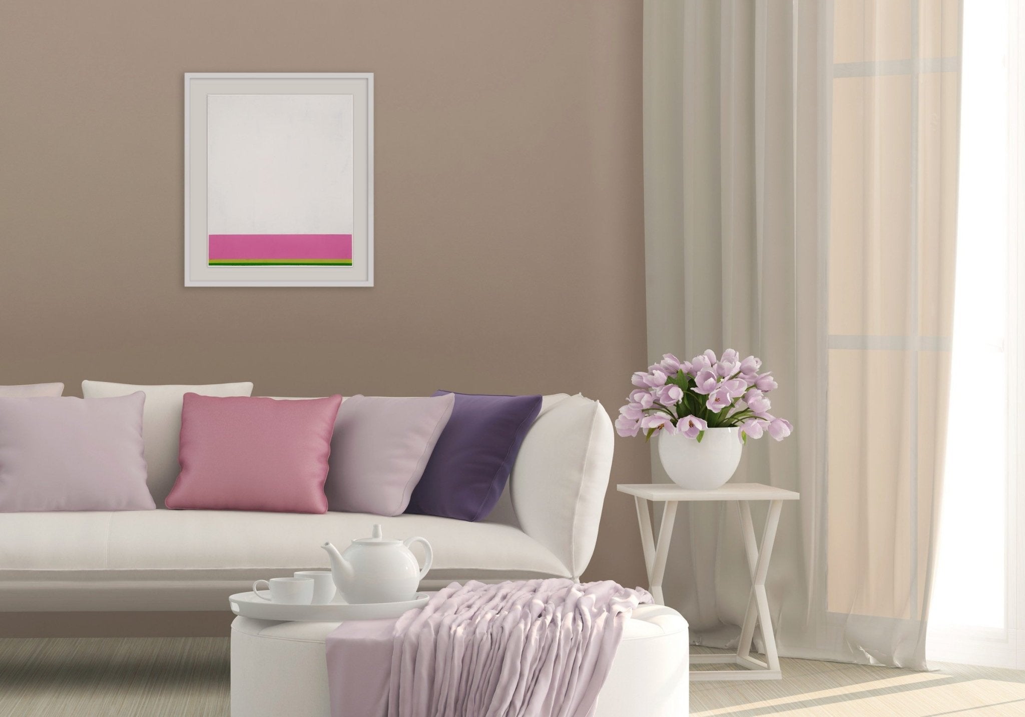 Portrait of a Magnolia - Debra Ramsay - Abstract Painting - Ideelart