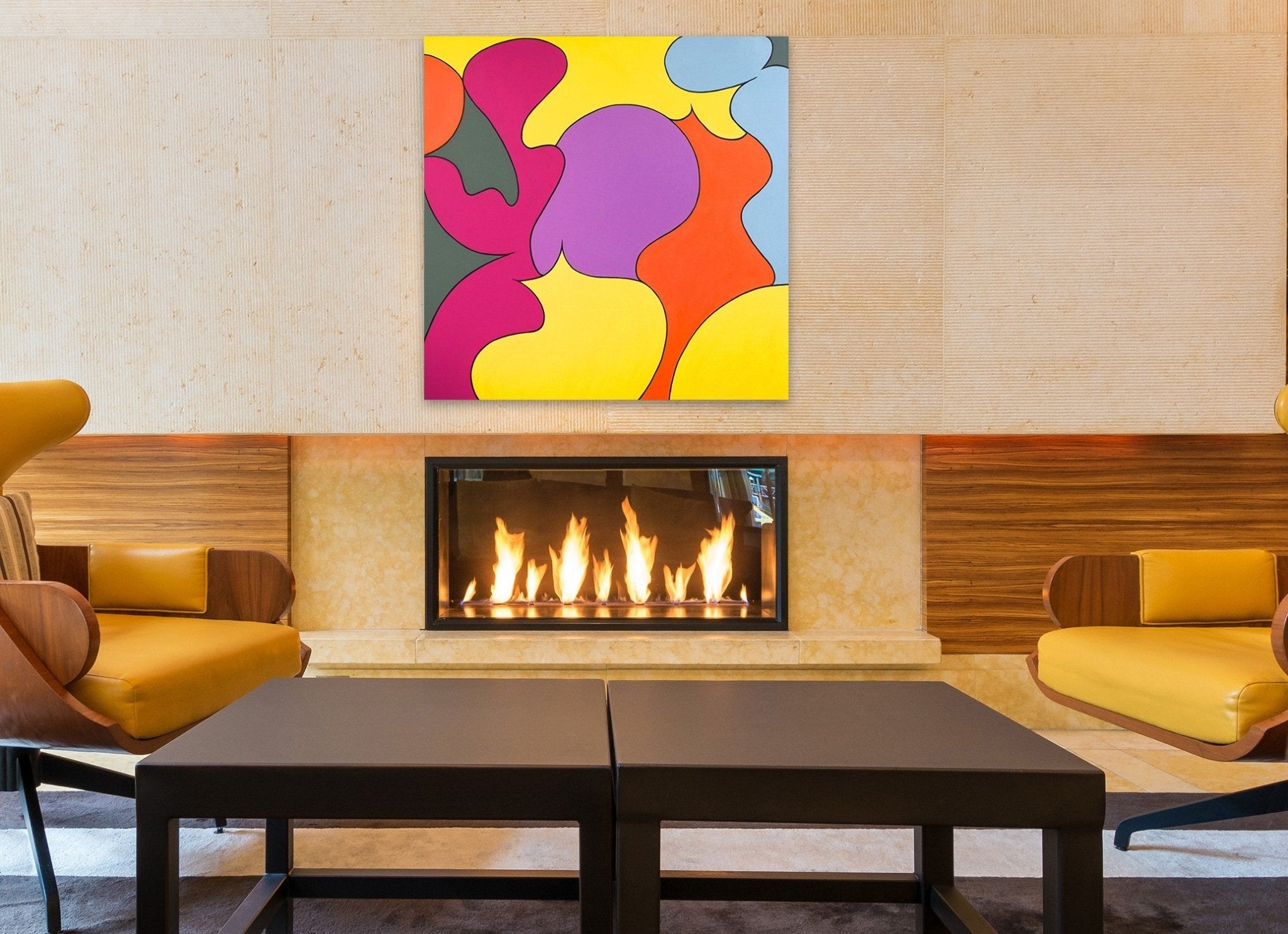 Six Color Theorum - Jessica Snow - Abstract Painting - Ideelart