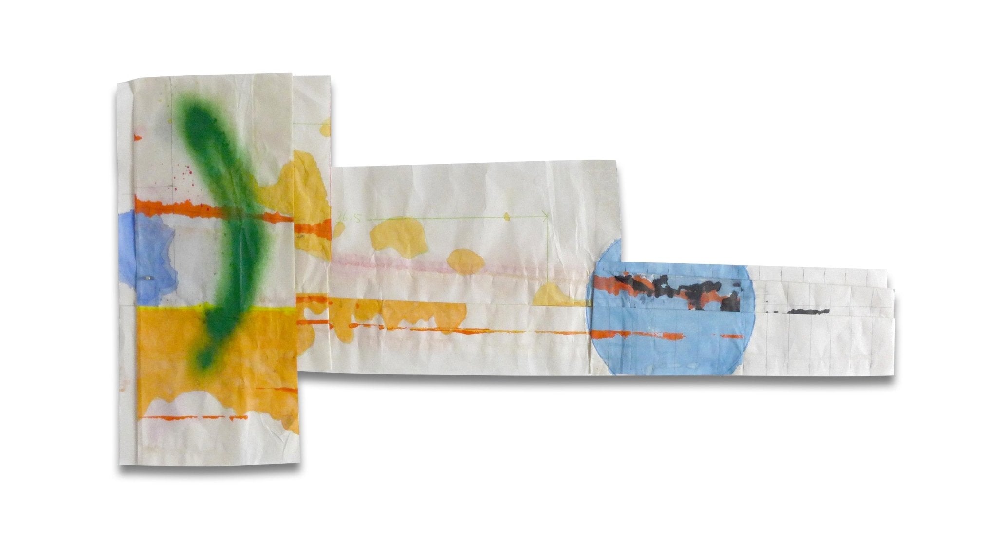 Paris - Ober (Blue Circle) - Peter Soriano - Abstract Mixed Media - Ideelart