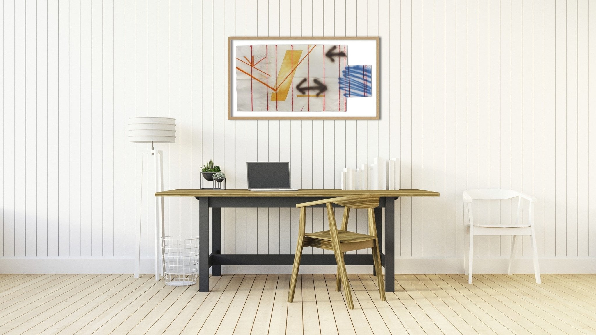 Porch Drawing 2 - Peter Soriano - Abstract Mixed Media - Ideelart